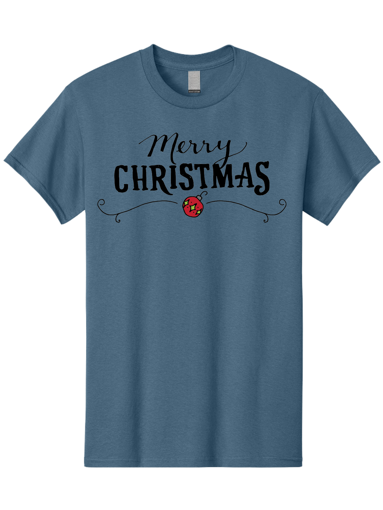 Merry-Christmas-6 Men'S Graphic Tee, 100% Cotton, Comfortable Casual Summer Wear, Machine Washable, Merry Christmas, Festive Greetings, Holiday Wishes, Christmas Decoration, Red Ornament, Celebration, Winter Holiday, Seasonal Message - Aaa985