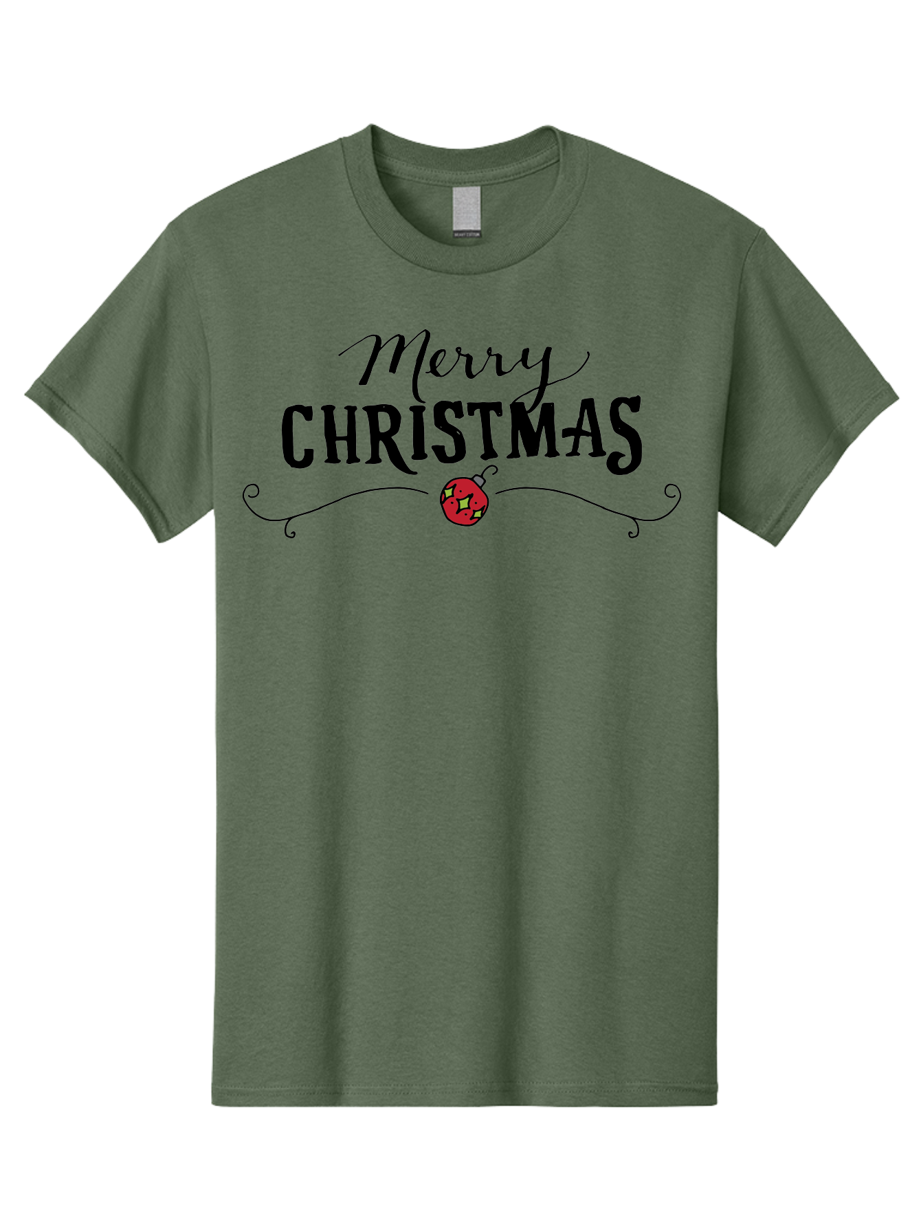 Merry-Christmas-6 Men'S Graphic Tee, 100% Cotton, Comfortable Casual Summer Wear, Machine Washable, Merry Christmas, Festive Greetings, Holiday Wishes, Christmas Decoration, Red Ornament, Celebration, Winter Holiday, Seasonal Message - Aaa985