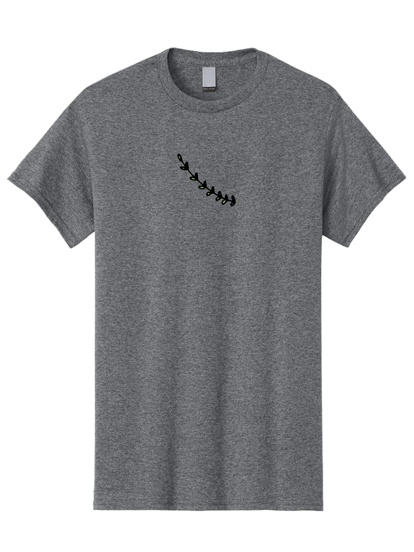 Mistletoe Men'S Graphic Tee, 100% Cotton, Comfortable Casual Summer Wear, Machine Washable, Mistletoe Illustration, Festive Decor, Holiday Symbol, Christmas Tradition, Romantic Gesture, Winter Wonderland, Evergreen Sprig - Aaa996