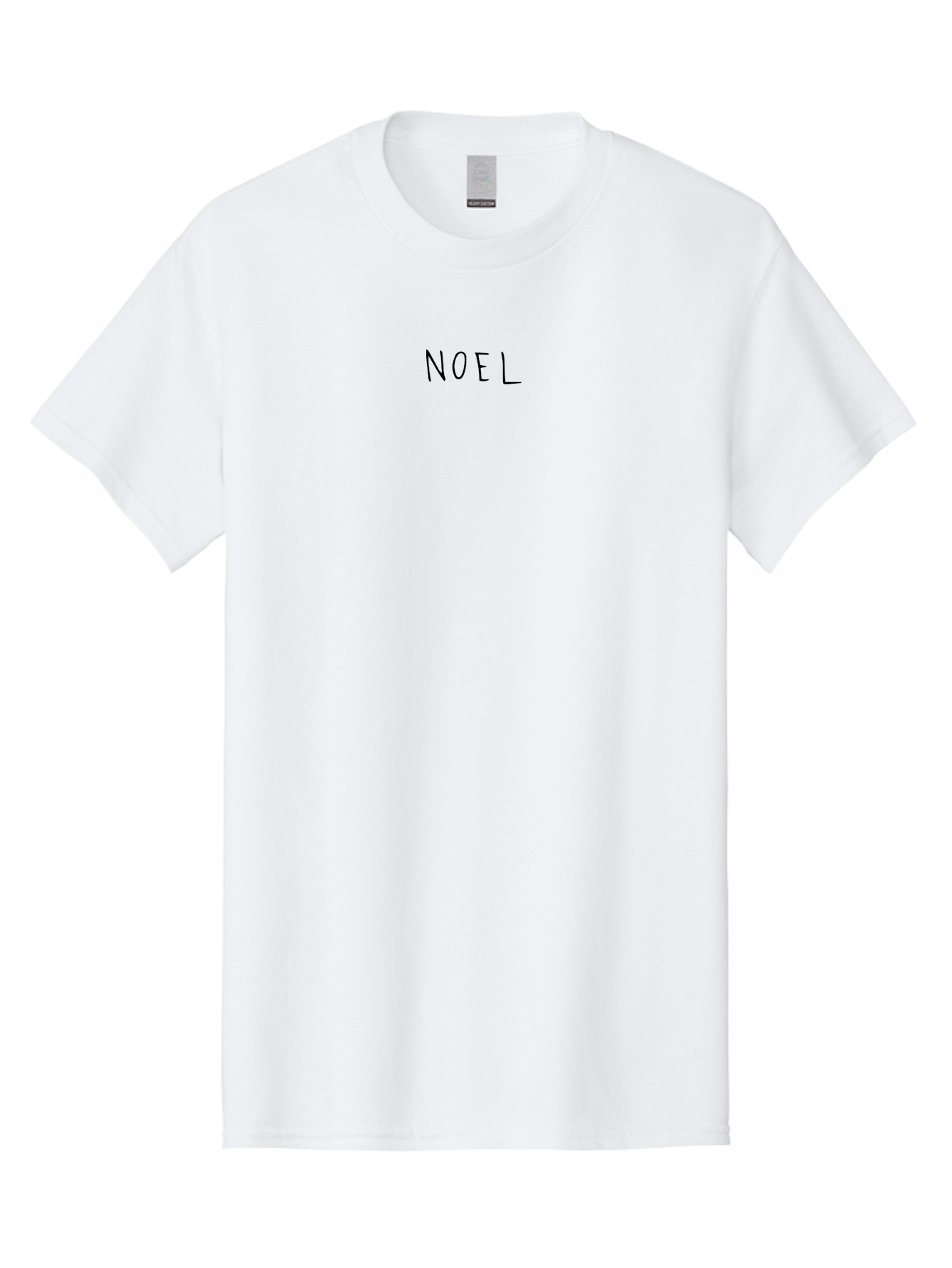 Noel-2 Men'S Graphic Tee, 100% Cotton, Comfortable Casual Summer Wear, Machine Washable, Christmas Greeting, Holiday Message, Festive Season, Winter Celebration, Black Text, Handwritten Font, Christmas Cheer, Joyful Wishes, Happy Holidays Aab007