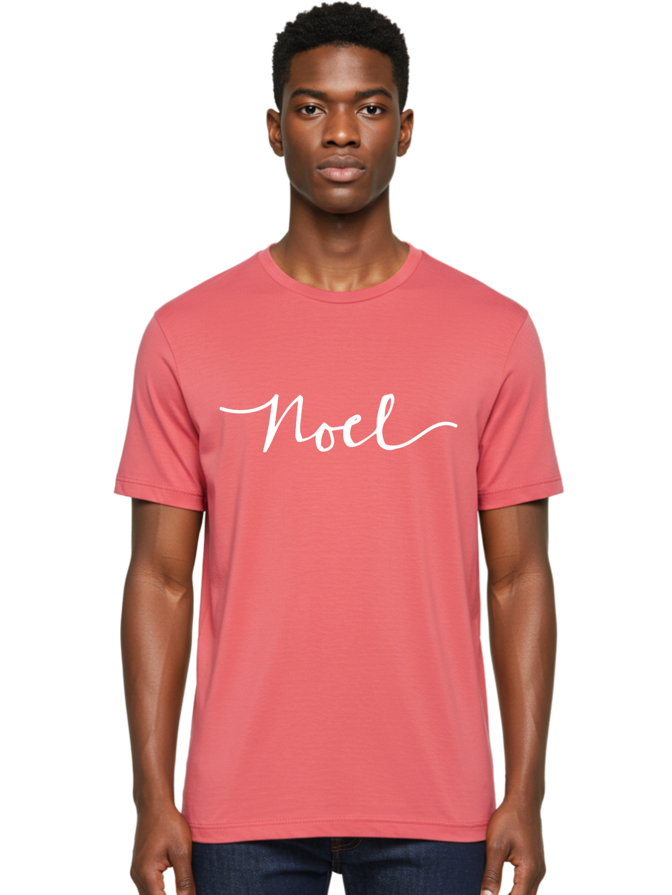 Noel-3 Men'S Graphic Tee, 100% Cotton, Comfortable Casual Summer Wear, Machine Washable, Noel, Cursive Script, Christmas Name, Holiday Greeting, Festive Typography, Elegant Lettering, Winter Wonderland Aab008
