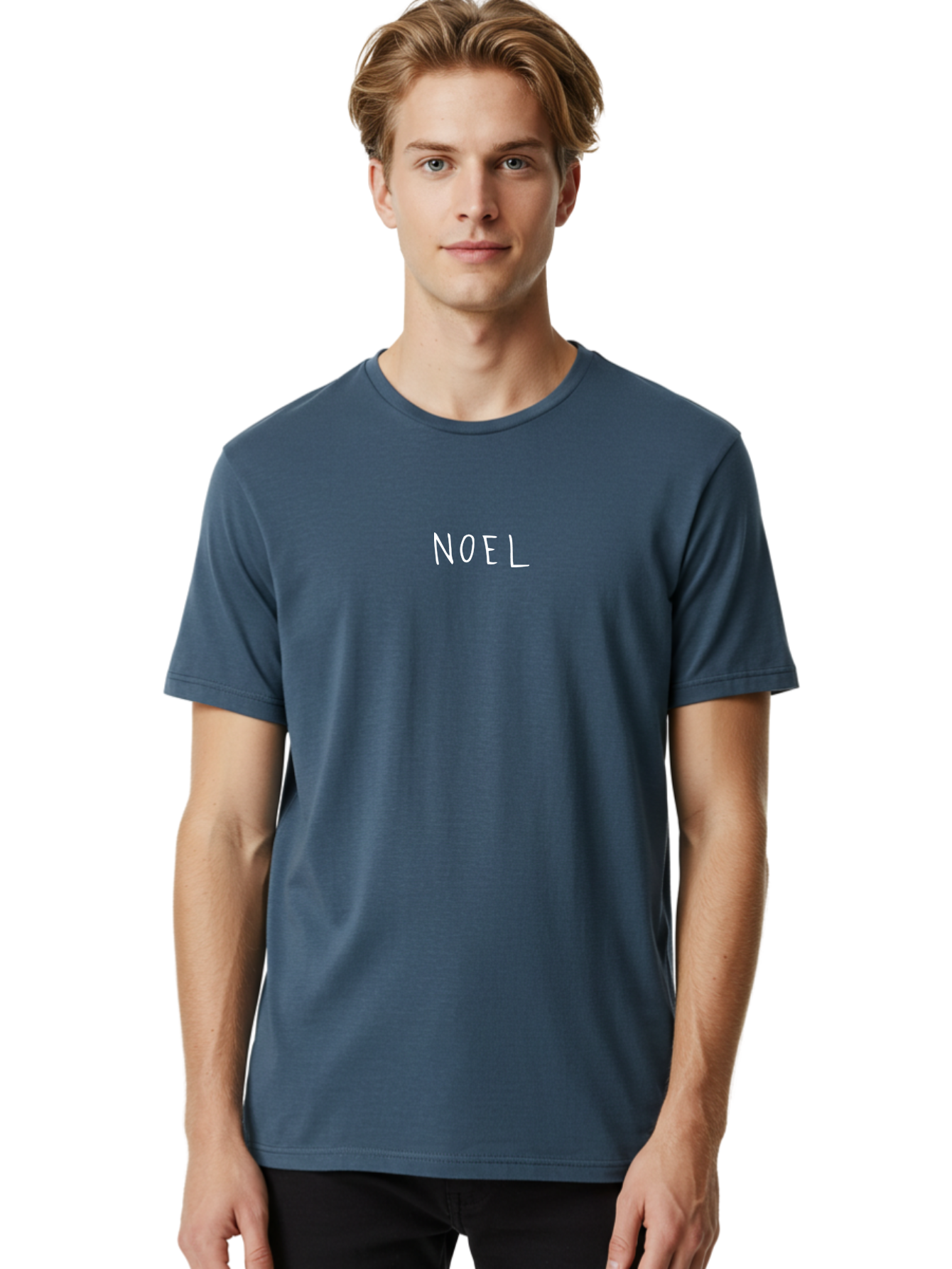 Noel Men'S Graphic Tee, 100% Cotton, Comfortable Casual Summer Wear, Machine Washable, Holiday Greeting, Festive Season, Christmas Message, Winter Holiday, Holiday Wishes, Christmas Card, Noel Aab009