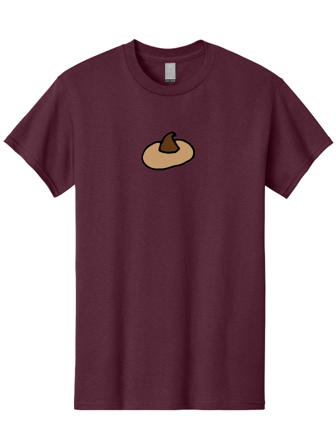 Pumpkin-Cartoon Men'S Graphic Tee, 100% Cotton, Comfortable Casual Summer Wear, Machine Washable, Witch Hat, Cartoon Style, Brown Hat, Magic Accessories, Fantasy Elements, Simple Design, Halloween Theme, Mystical Vibe Aab058