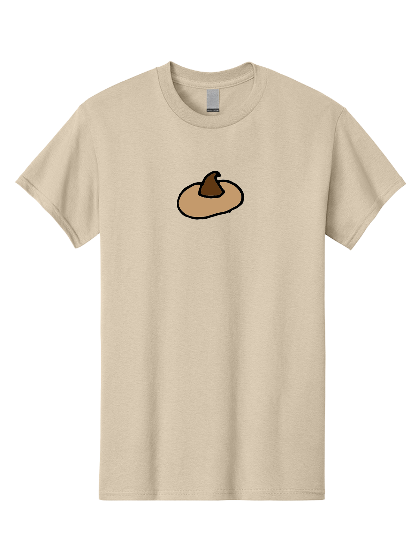 Pumpkin-Cartoon Men'S Graphic Tee, 100% Cotton, Comfortable Casual Summer Wear, Machine Washable, Witch Hat, Cartoon Style, Brown Hat, Magic Accessories, Fantasy Elements, Simple Design, Halloween Theme, Mystical Vibe Aab058