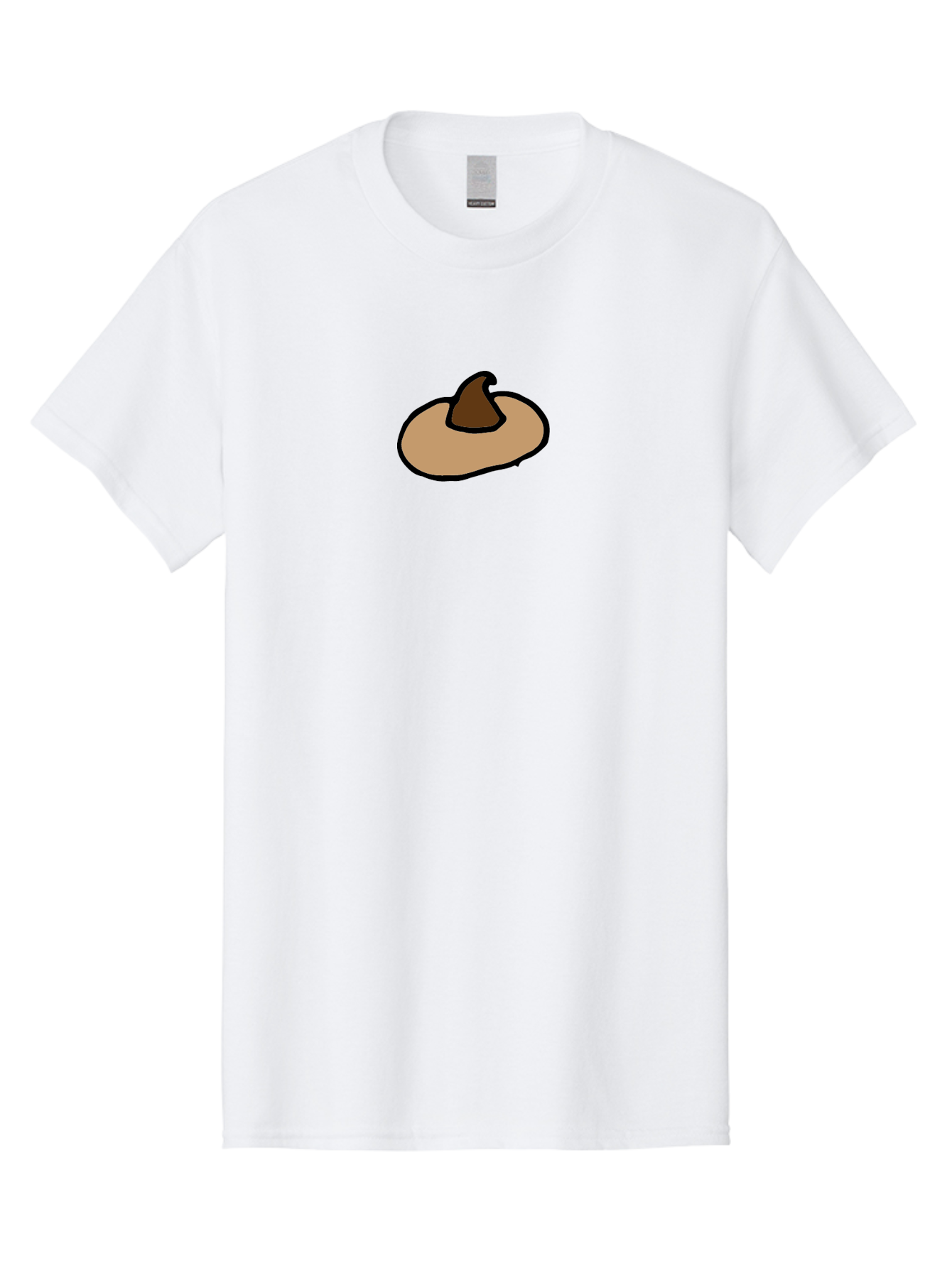 Pumpkin-Cartoon Men'S Graphic Tee, 100% Cotton, Comfortable Casual Summer Wear, Machine Washable, Witch Hat, Cartoon Style, Brown Hat, Magic Accessories, Fantasy Elements, Simple Design, Halloween Theme, Mystical Vibe Aab058