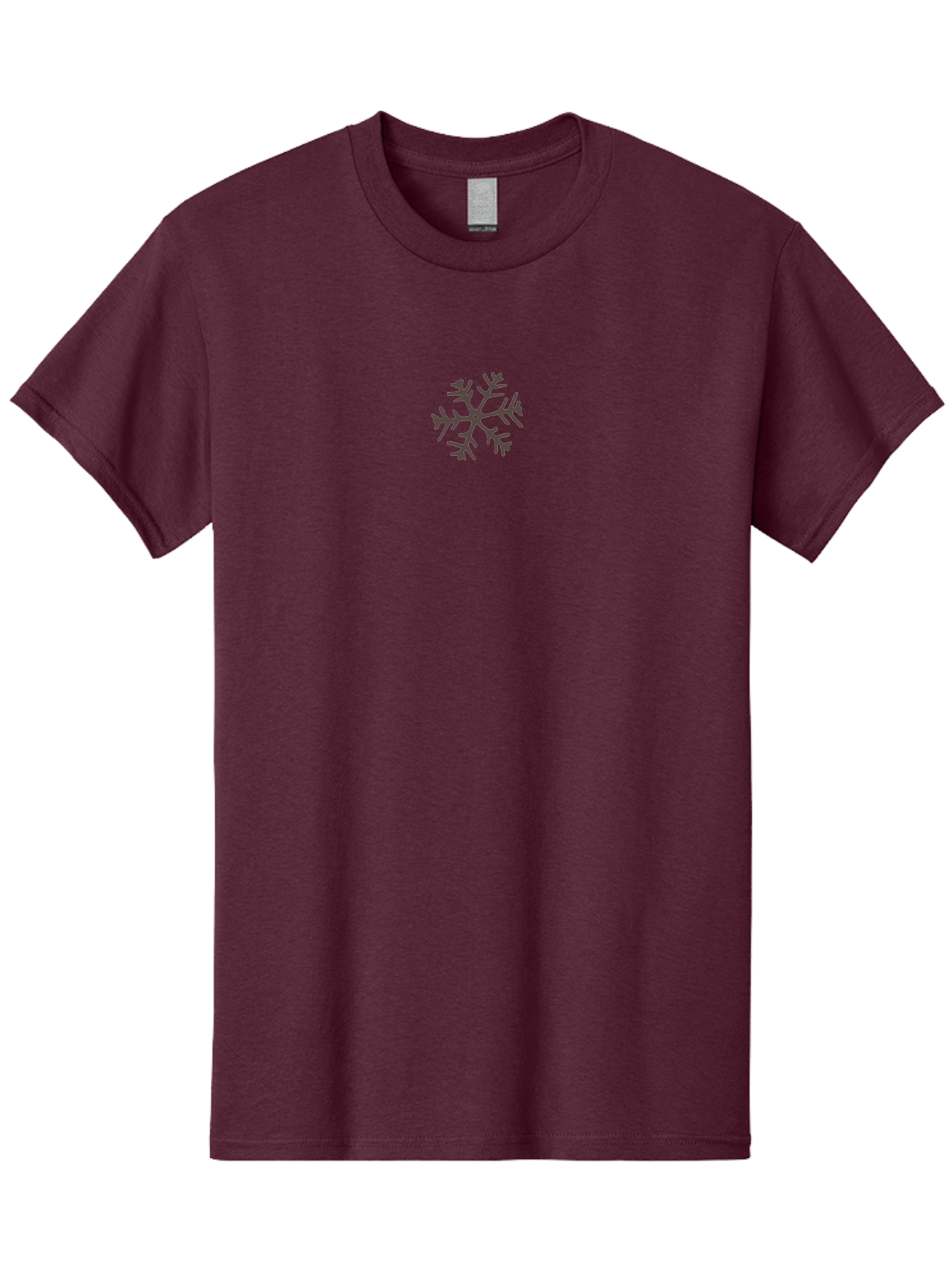 Purple-Snowflake Men'S Graphic Tee, 100% Cotton, Comfortable Casual Summer Wear, Machine Washable, Purple Snowflake, Winter Wonderland, Festive Decoration, Delicate Design, Intricate Patterns, Winter Season, Christmas Theme Aab059