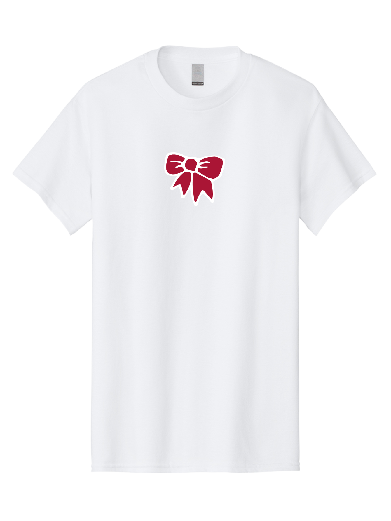Red-Bow-1 Men'S Graphic Tee, 100% Cotton, Comfortable Casual Summer Wear, Machine Washable, Red Bow, Ribbon Decoration, Gift Wrapping, Festive Symbol, Elegant Design, Classic Motif, Decorative Element, Stylish Accessory Aab066