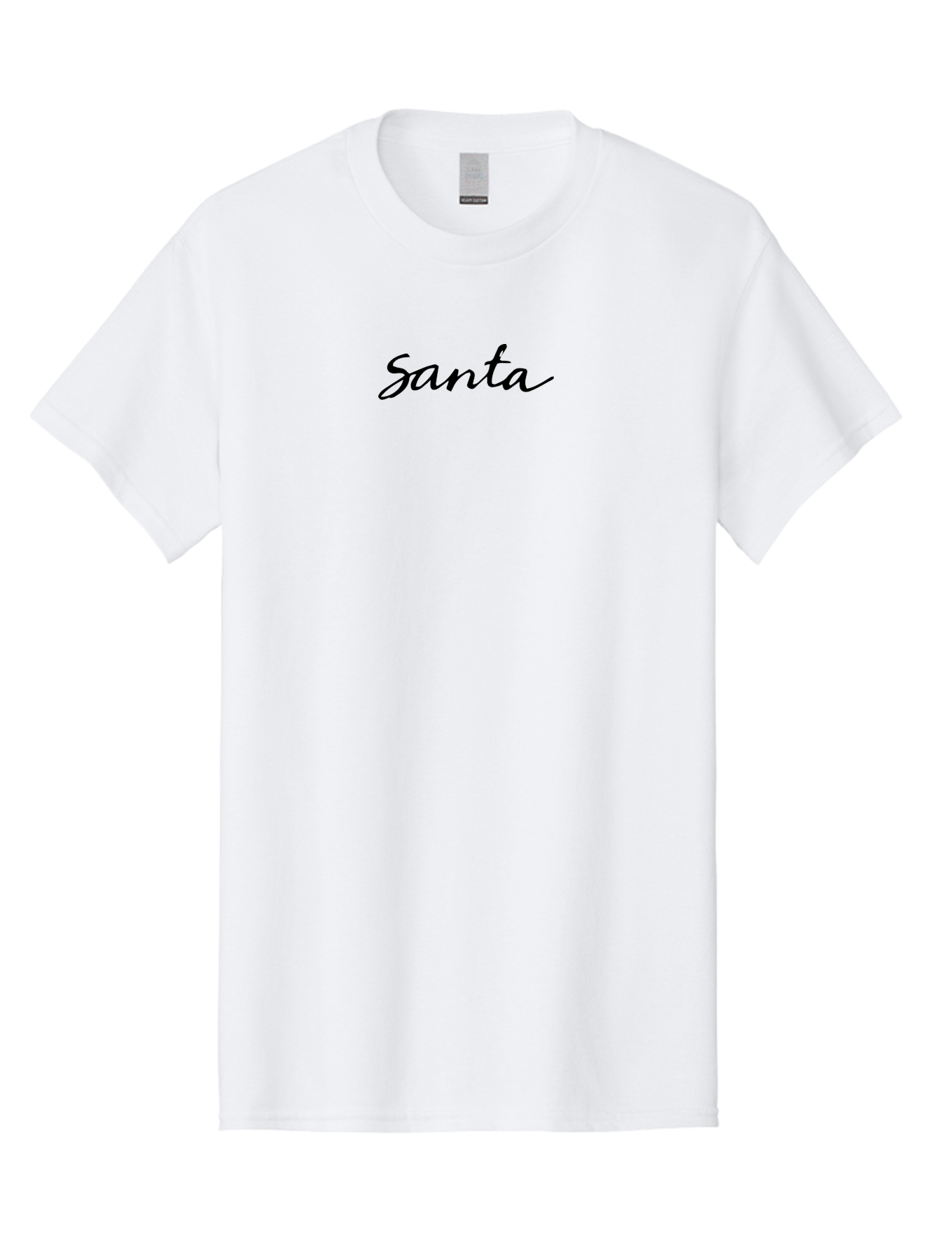 Santa-1 Men'S Graphic Tee, 100% Cotton, Comfortable Casual Summer Wear, Machine Washable, Santa, Christmas, Holiday Season, Festive, Jolly, Christmas Magic, Gift Giver, Sleigh Bells Aab090