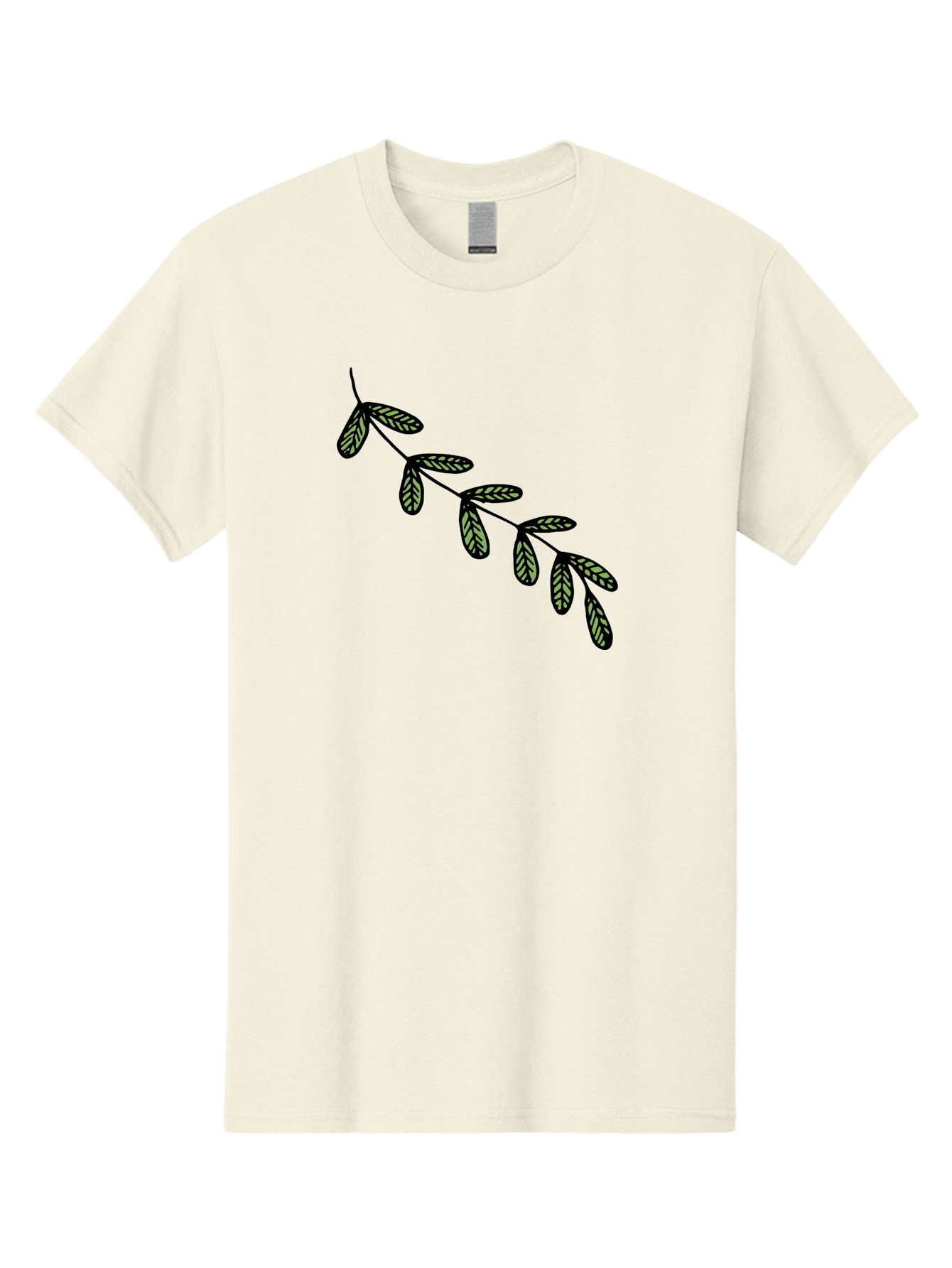 Simple-Leaves Men'S Graphic Tee, 100% Cotton, Comfortable Casual Summer Wear, Machine Washable, Simple Leaf Illustration, Minimalist Leaf Design, Black Leaves, Leaf Pattern, Botanical Art, Leaf Texture, Nature-Inspired Graphics Aab104