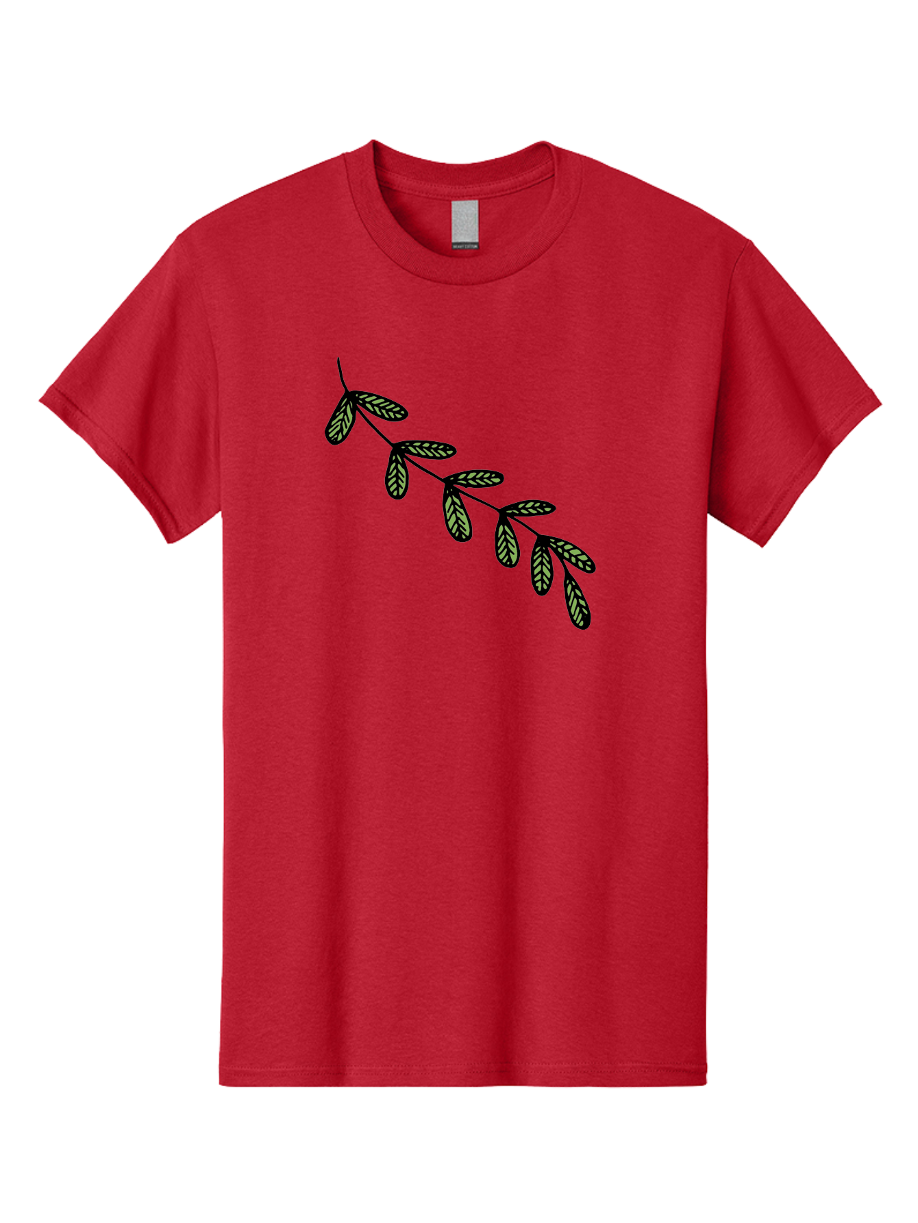 Simple-Leaves Men'S Graphic Tee, 100% Cotton, Comfortable Casual Summer Wear, Machine Washable, Simple Leaf Illustration, Minimalist Leaf Design, Black Leaves, Leaf Pattern, Botanical Art, Leaf Texture, Nature-Inspired Graphics Aab104