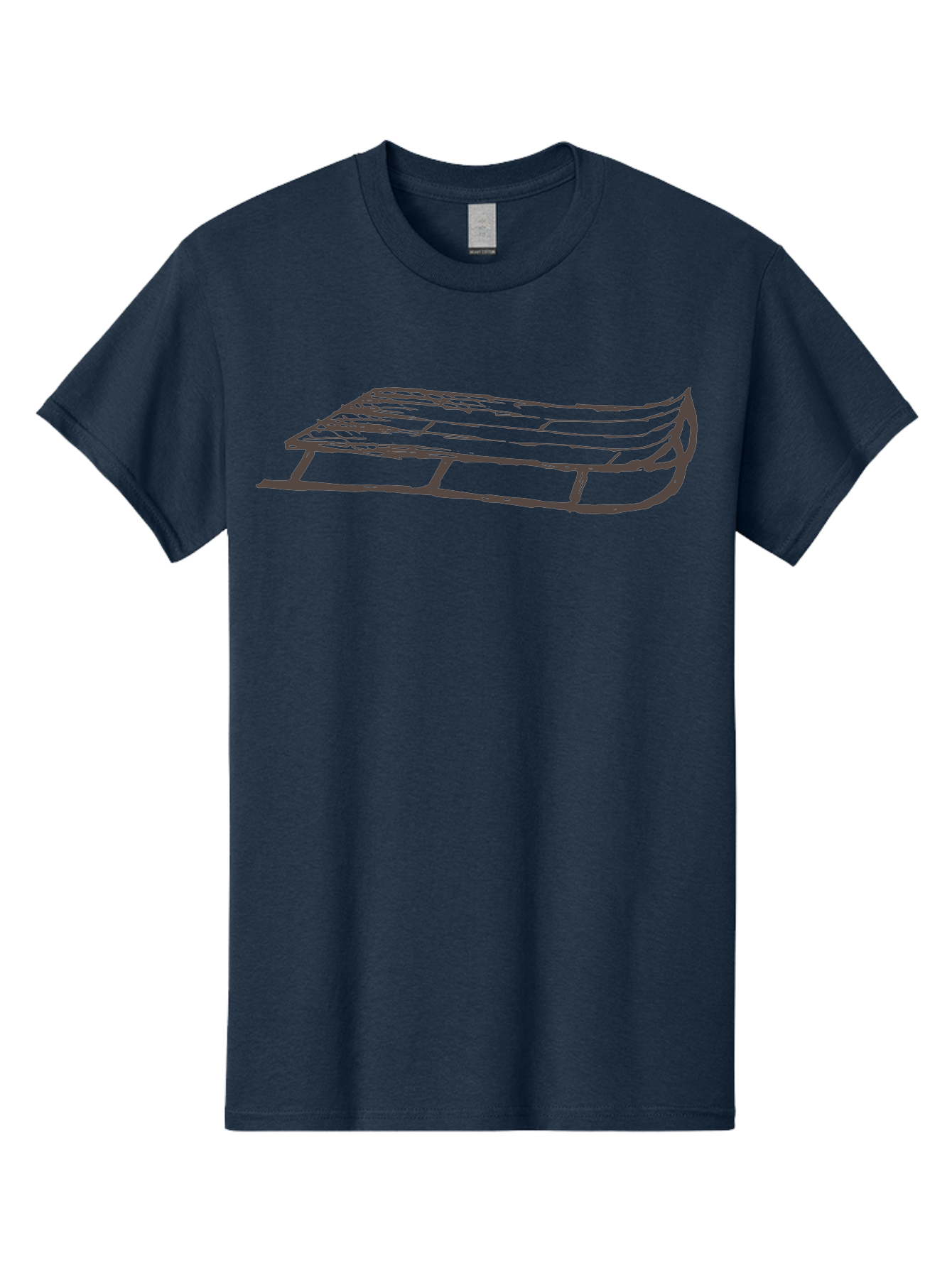 Sleigh Men'S Graphic Tee, 100% Cotton, Comfortable Casual Summer Wear, Machine Washable, Winter Sled, Festive Season, Snow Ride, Joyful Activity, Wooden Frame, Curved Runners, Holiday Fun, Winter Sport, Snowy Landscape, Cold Weather, Aab109