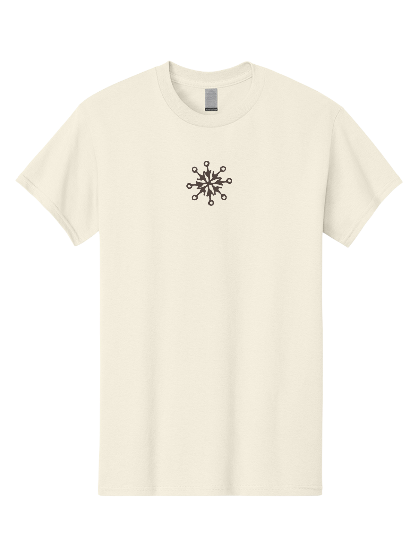 Snowflake-5 Men'S Graphic Tee, 100% Cotton, Comfortable Casual Summer Wear, Machine Washable, Snowflake, Intricate Design, Symmetrical Pattern, Delicate Features, Winter Theme, Frosty Feel, Icy Texture Aab116