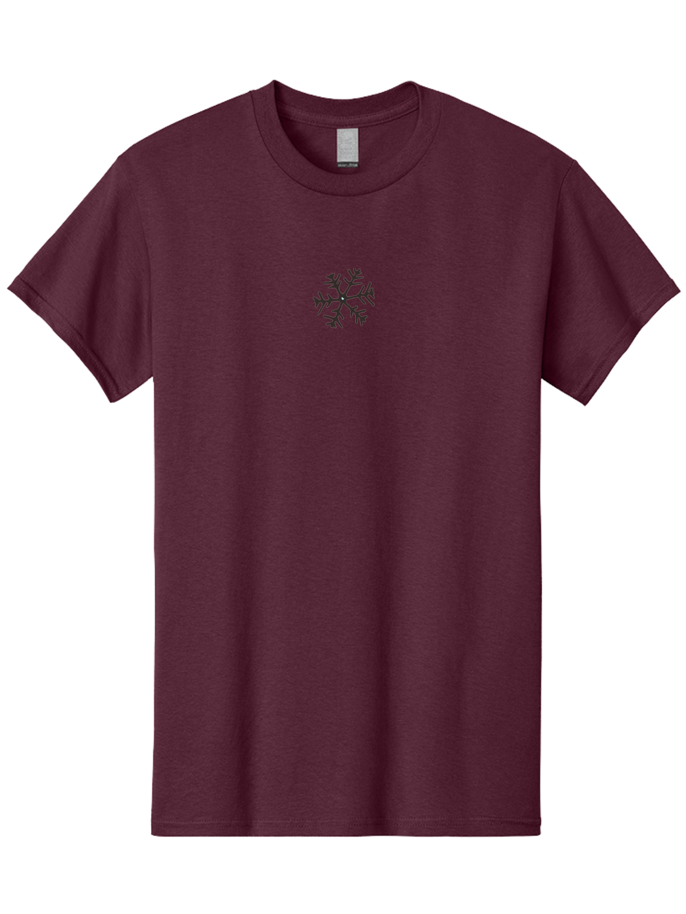 Snowflake-7 Men'S Graphic Tee, 100% Cotton, Comfortable Casual Summer Wear, Machine Washable, Snowflake, Frosty Design, Winter Symbol, Intricate Pattern, Delicate Shape, Icy Motif, Symmetrical Figure, Frozen Element Aab118
