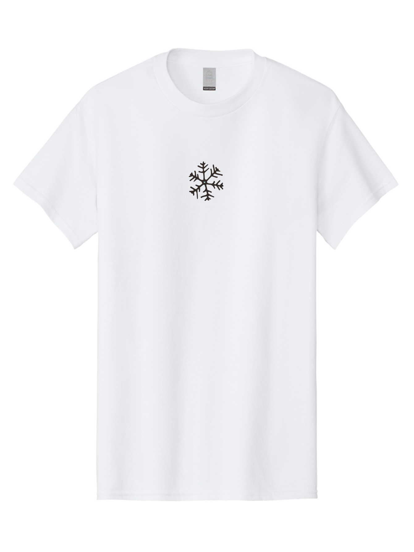 Snowflake-9 Men'S Graphic Tee, 100% Cotton, Comfortable Casual Summer Wear, Machine Washable, Snowflake, Winter Wonderland, Frosty Design, Delicate Pattern, Intricate Details, Symmetrical Shape, Cold Weather, Winter Season, Frosty Atmosphere, Aab120