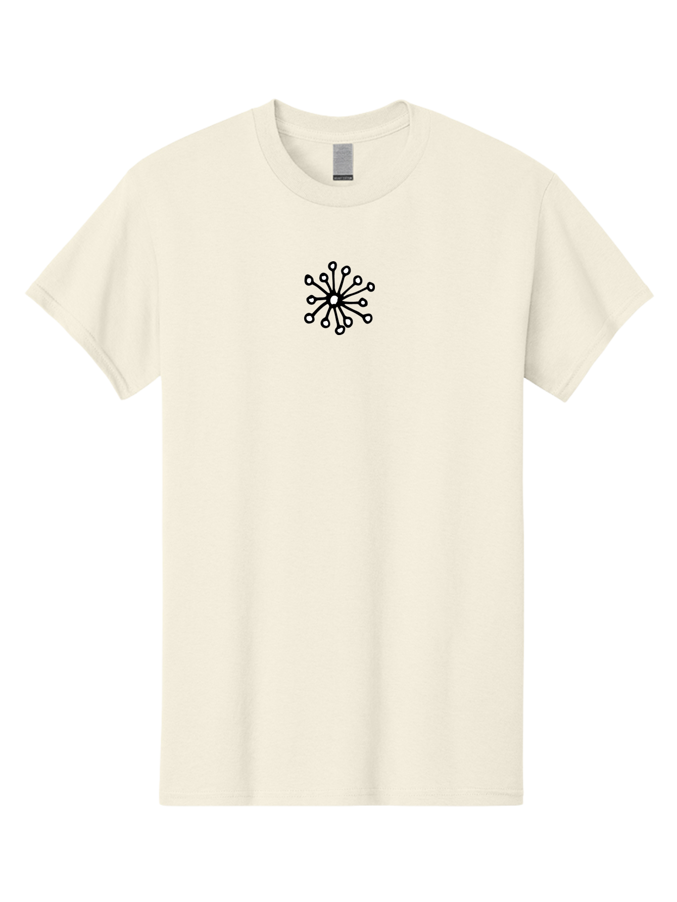 Sperm-Cell Men'S Graphic Tee, 100% Cotton, Comfortable Casual Summer Wear, Machine Washable, Bacteria Illustration, Simple Design, Microbial Art, Abstract Shapes, Black And White, Minimalist Style, Scientific Graphics Aab131