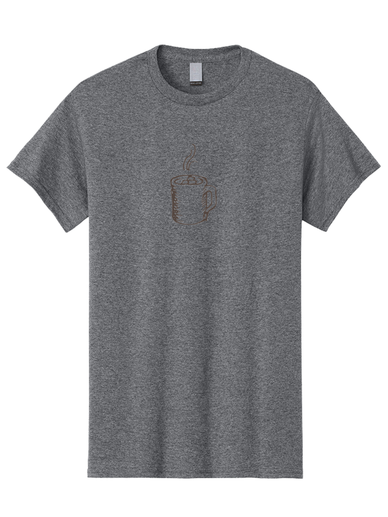 Steaming-Coffee-Mug Men'S Graphic Tee, 100% Cotton, Comfortable Casual Summer Wear, Machine Washable, Hot Beverage, Coffee Mug, Steaming Drink, Morning Coffee, Daily Grind, Cozy Morning, Warm Drink Aab137