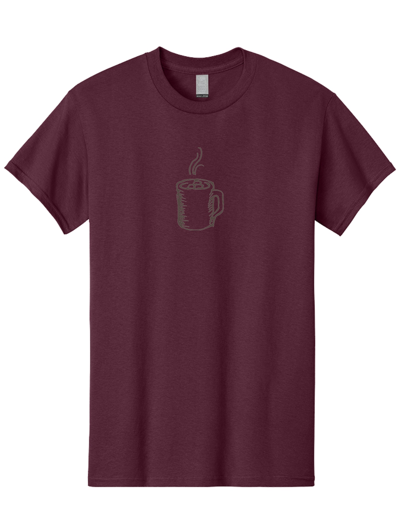 Steaming-Coffee-Mug Men'S Graphic Tee, 100% Cotton, Comfortable Casual Summer Wear, Machine Washable, Hot Beverage, Coffee Mug, Steaming Drink, Morning Coffee, Daily Grind, Cozy Morning, Warm Drink Aab137