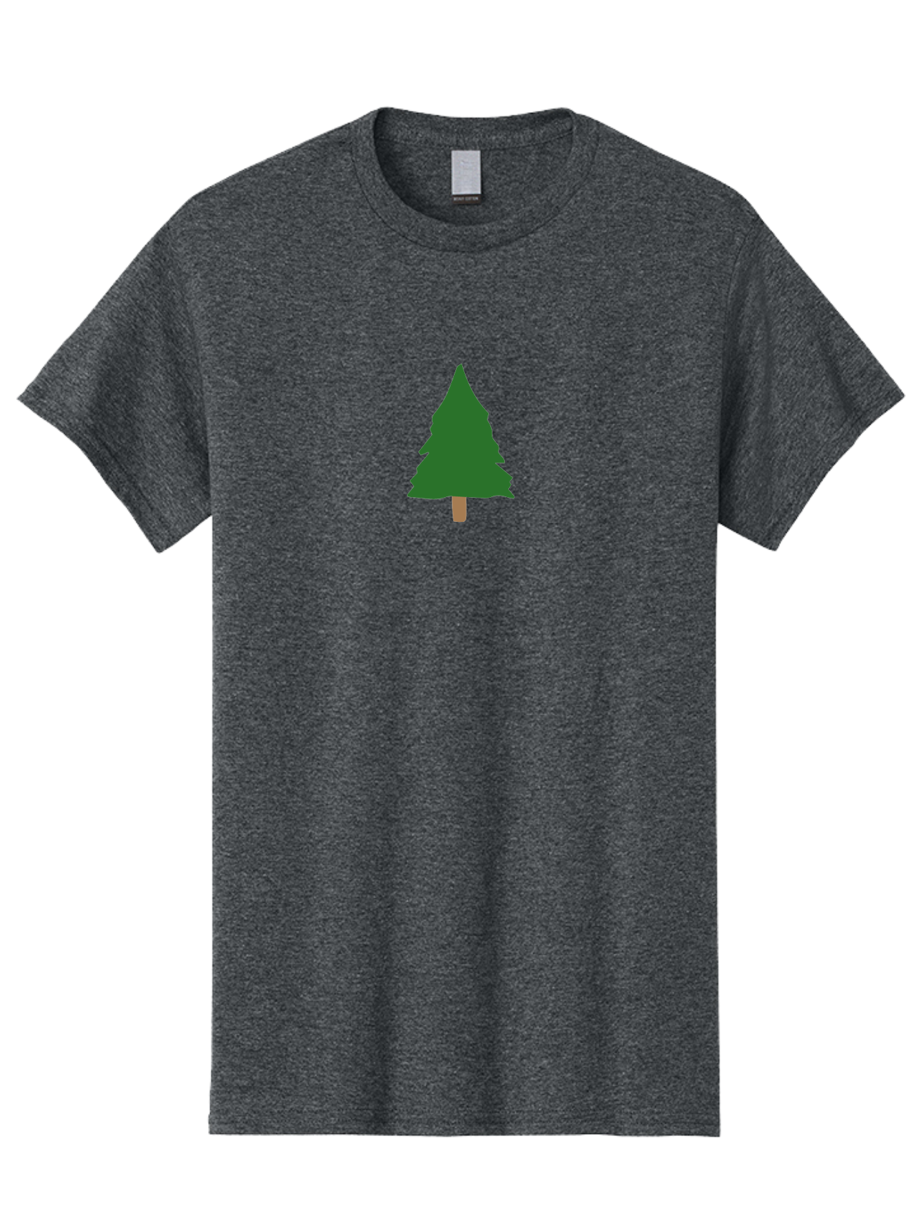 Tree-2 Men'S Graphic Tee, 100% Cotton, Comfortable Casual Summer Wear, Machine Washable, Simple Pine Tree, Minimalist Illustration, Evergreen Tree, Cartoon Style, Forest Icon, Eco-Friendly Symbol, Nature Graphic, Coniferous Tree, Digital Art Aab148