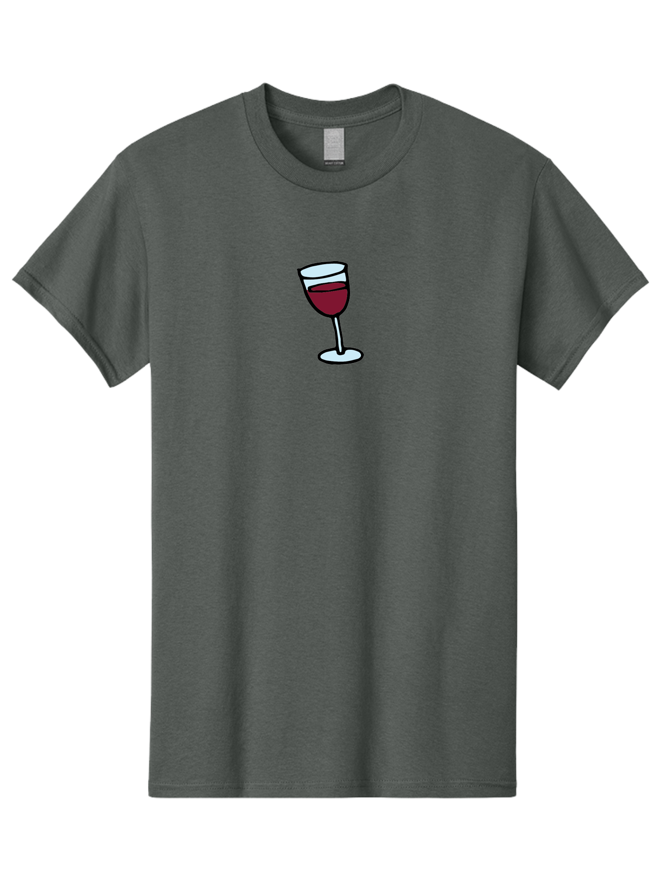 Wine-Glass Men'S Graphic Tee, 100% Cotton, Comfortable Casual Summer Wear, Machine Washable, Red Wine, Wine Glass, Glassware, Fine Wine, Wine Tasting, Elegant Drink, Relaxation, Leisure Activity, Wine Culture Aab168
