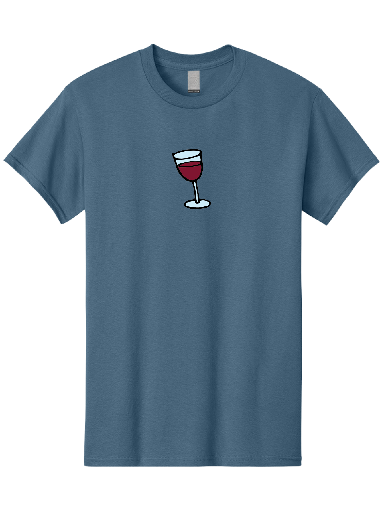 Wine-Glass Men'S Graphic Tee, 100% Cotton, Comfortable Casual Summer Wear, Machine Washable, Red Wine, Wine Glass, Glassware, Fine Wine, Wine Tasting, Elegant Drink, Relaxation, Leisure Activity, Wine Culture Aab168