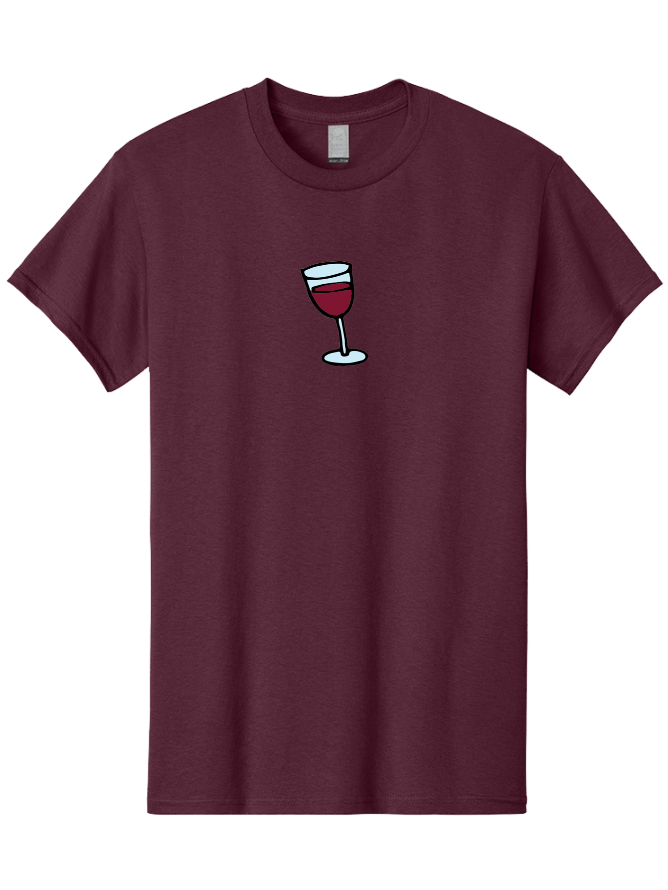 Wine-Glass Men'S Graphic Tee, 100% Cotton, Comfortable Casual Summer Wear, Machine Washable, Red Wine, Wine Glass, Glassware, Fine Wine, Wine Tasting, Elegant Drink, Relaxation, Leisure Activity, Wine Culture Aab168