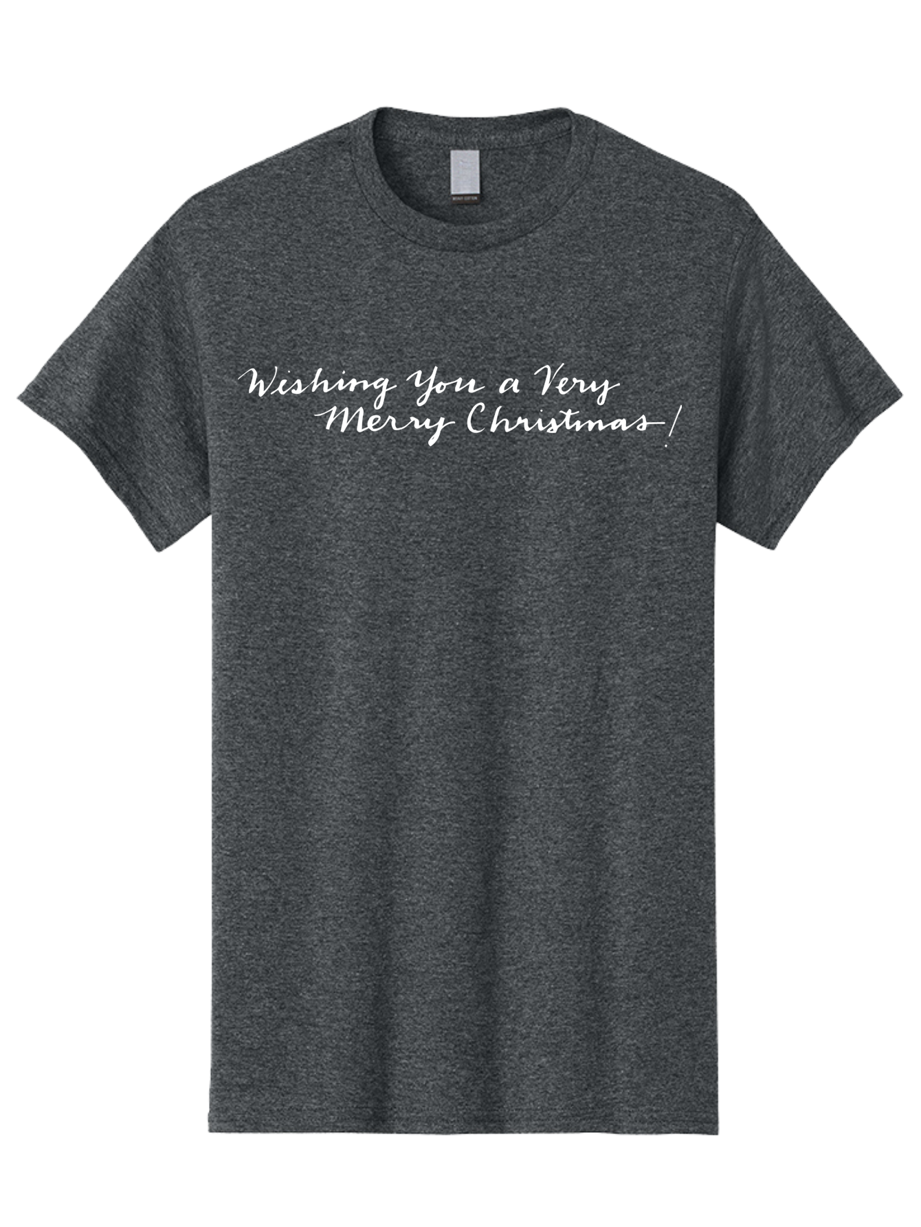 Wishing-You-A-Very-Merry-Christmas Men'S Graphic Tee, 100% Cotton, Comfortable Casual Summer Wear, Machine Washable, Holiday Wishes, Christmas Greeting, Festive Wishes, Merry Christmas Message, Holiday Season, Christmas Card, Aab173