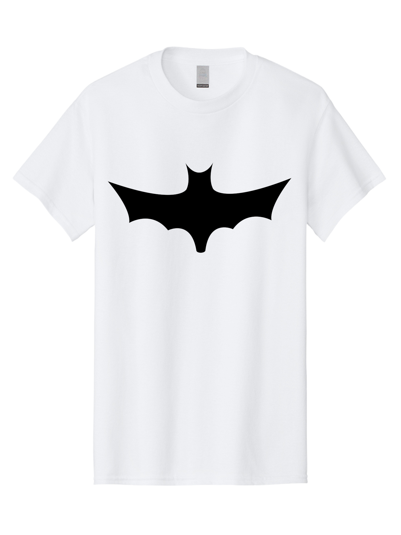 Batman-Logo-1 Men'S Graphic Tee, 100% Cotton, Comfortable Casual Summer Wear, Machine Washable, Batman Symbol, Superhero Logo, Dark Knight Emblem, Gotham City Icon, Comic Book Character, Bat Wings, Black Silhouette, Pop Culture Symbol Aab192