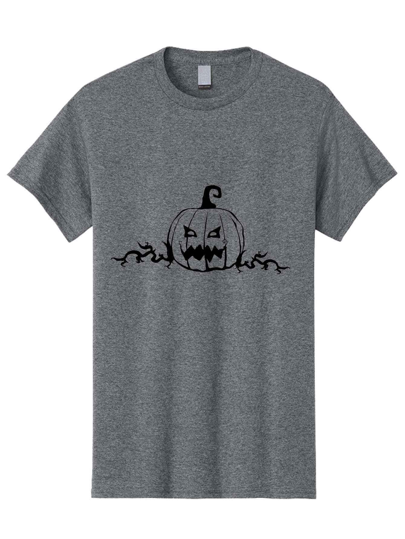 Jack-O-Lantern-2 Men'S Graphic Tee, 100% Cotton, Comfortable Casual Summer Wear, Machine Washable, Halloween Pumpkin, Jack O'Lantern, Spooky Atmosphere, Autumn Decorations, Halloween Theme, Scary Faces, Festive Design Aab229