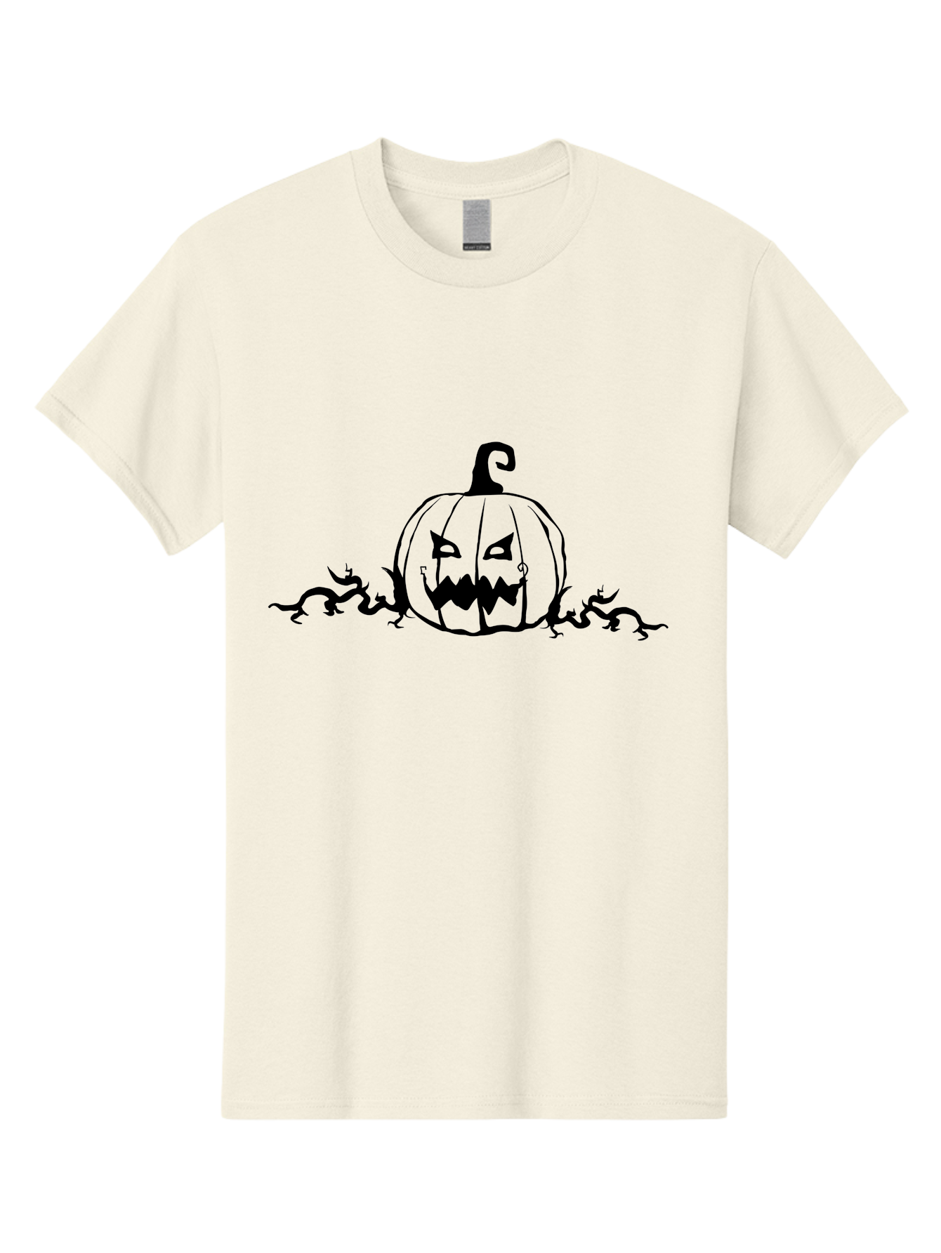 Jack-O-Lantern-2 Men'S Graphic Tee, 100% Cotton, Comfortable Casual Summer Wear, Machine Washable, Halloween Pumpkin, Jack O'Lantern, Spooky Atmosphere, Autumn Decorations, Halloween Theme, Scary Faces, Festive Design Aab229