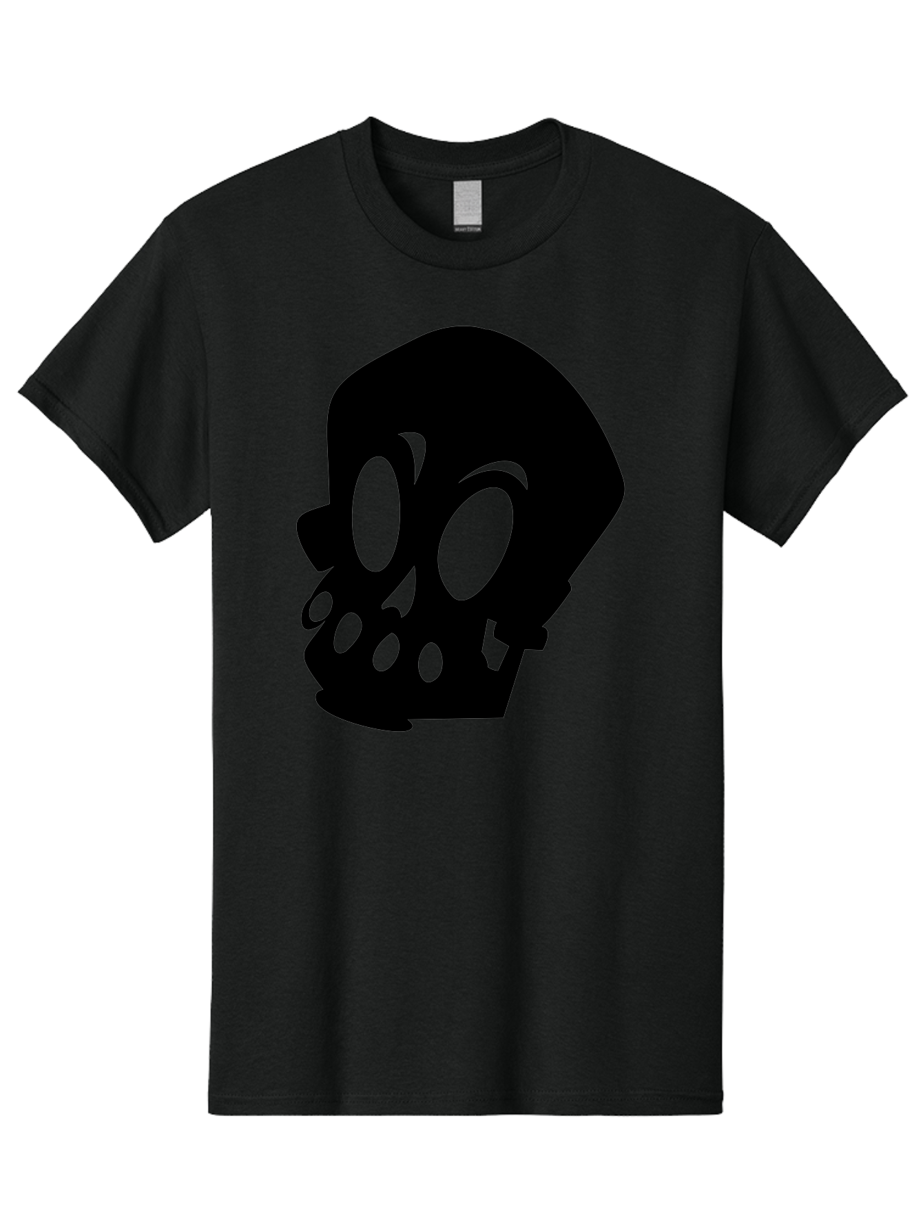 Skull Men'S Graphic Tee, 100% Cotton, Comfortable Casual Summer Wear, Machine Washable, Human Skull, Death Symbol, Gothic Icon, Spooky Emblem, Dark Imagery, Skull Illustration, Goth Culture, Halloween Symbol, Skull Art Aab233
