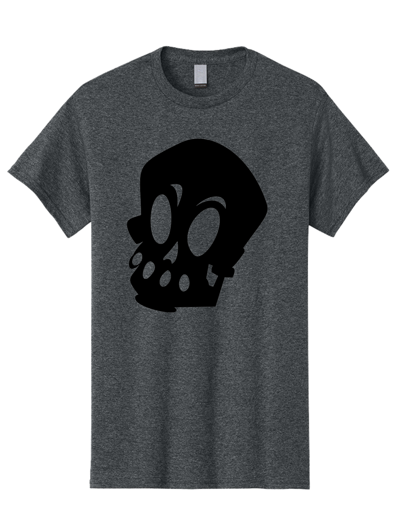 Skull Men'S Graphic Tee, 100% Cotton, Comfortable Casual Summer Wear, Machine Washable, Human Skull, Death Symbol, Gothic Icon, Spooky Emblem, Dark Imagery, Skull Illustration, Goth Culture, Halloween Symbol, Skull Art Aab233