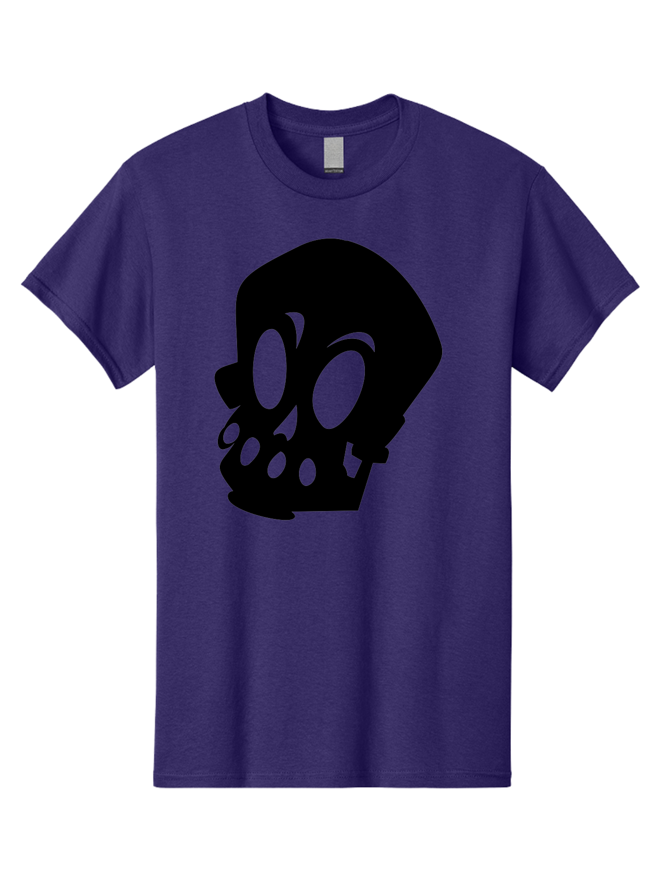 Skull Men'S Graphic Tee, 100% Cotton, Comfortable Casual Summer Wear, Machine Washable, Human Skull, Death Symbol, Gothic Icon, Spooky Emblem, Dark Imagery, Skull Illustration, Goth Culture, Halloween Symbol, Skull Art Aab233