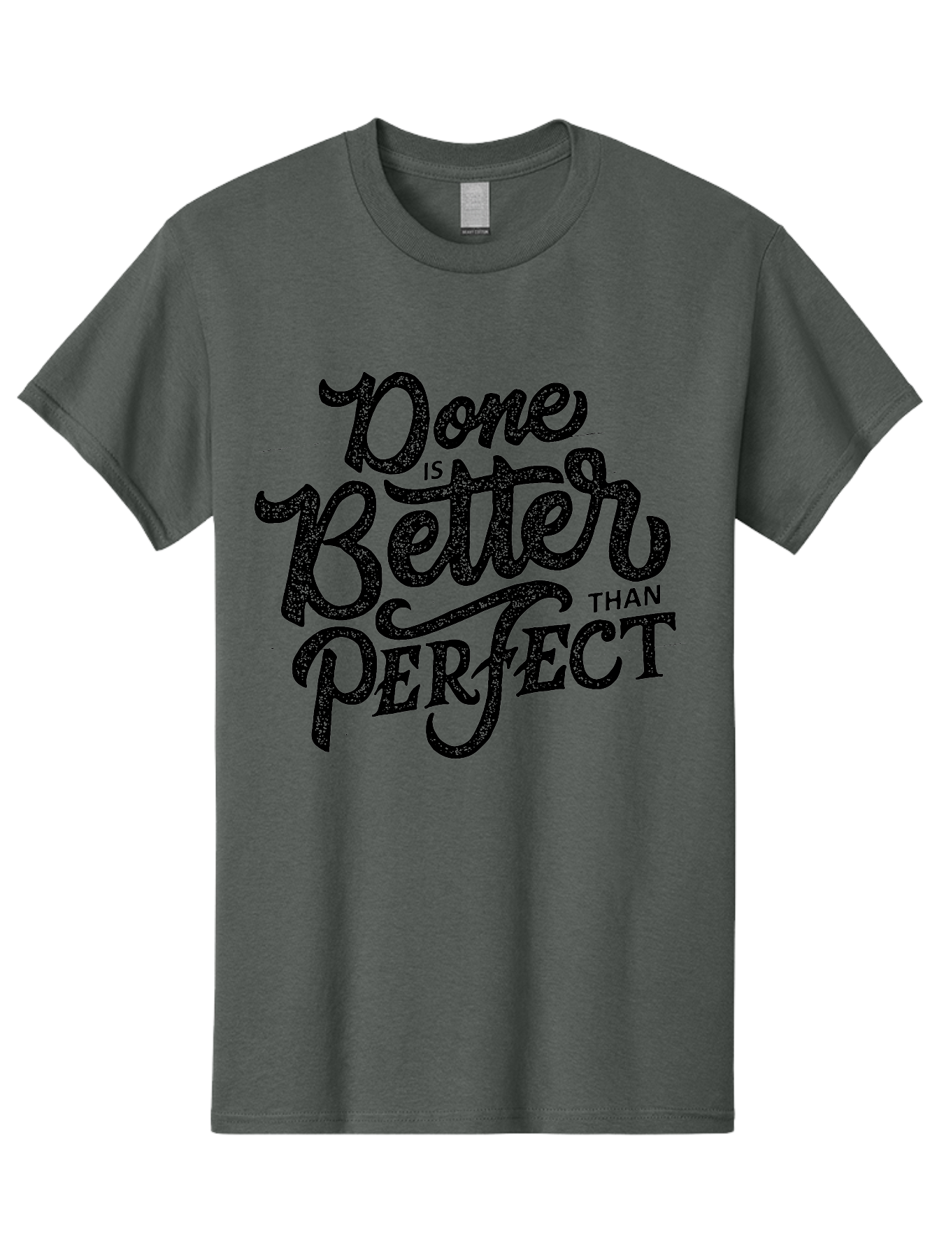 Done-Is-Better-Than-Perfect-1 Men'S Graphic Tee, 100% Cotton, Comfortable Casual Summer Wear, Machine Washable, Motivational Quote, Productivity, Task Completion, Perfectionism, Done Is Better, Self-Improvement, Productivity Tips, Aab245