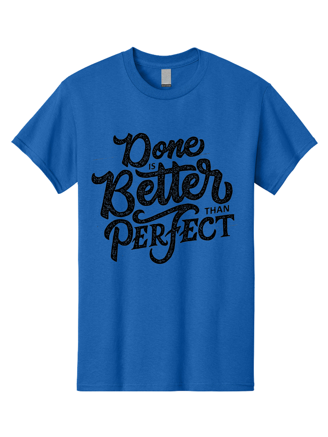 Done-Is-Better-Than-Perfect-1 Men'S Graphic Tee, 100% Cotton, Comfortable Casual Summer Wear, Machine Washable, Motivational Quote, Productivity, Task Completion, Perfectionism, Done Is Better, Self-Improvement, Productivity Tips, Aab245