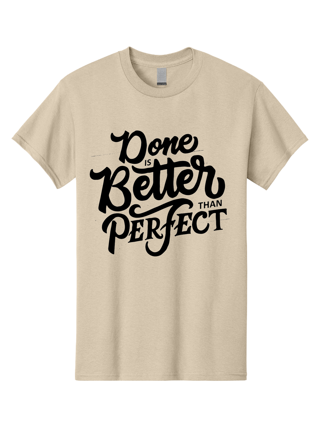 Done-Is-Better-Than-Perfect Men'S Graphic Tee, 100% Cotton, Comfortable Casual Summer Wear, Machine Washable, Motivational Quote, Productivity, Success, Inspiration, Done Is Better Than Perfect, Business, Creativity, Productivity Tips, Aab246