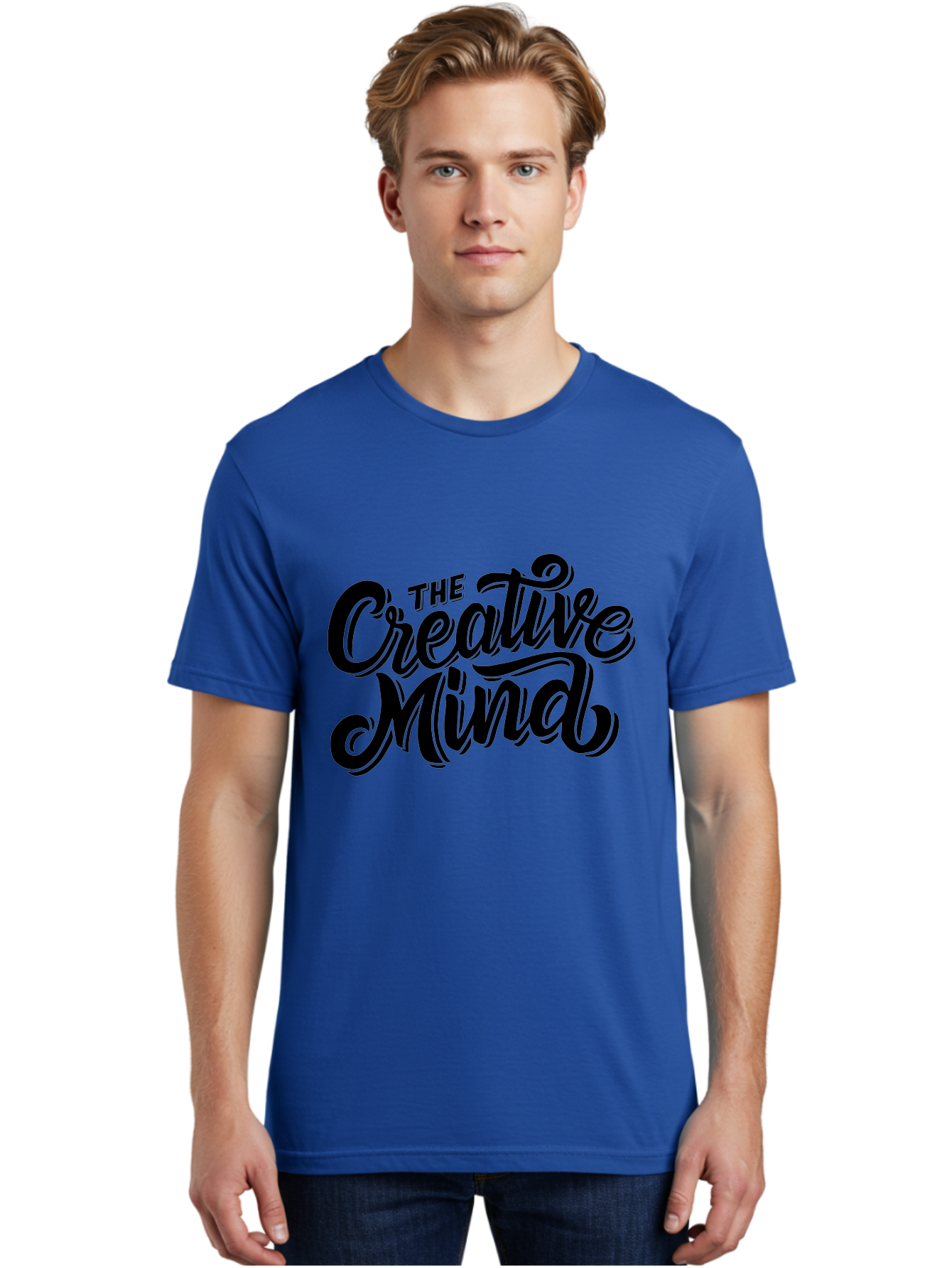 The-Creative-Mind-1 Men'S Graphic Tee, 100% Cotton, Comfortable Casual Summer Wear, Machine Washable, Creative Inspiration, Artistic Expression, Innovative Thinking, Imagination, Creativity, Artistic Ideas, Thoughtful Imagination, Artistry Aab253
