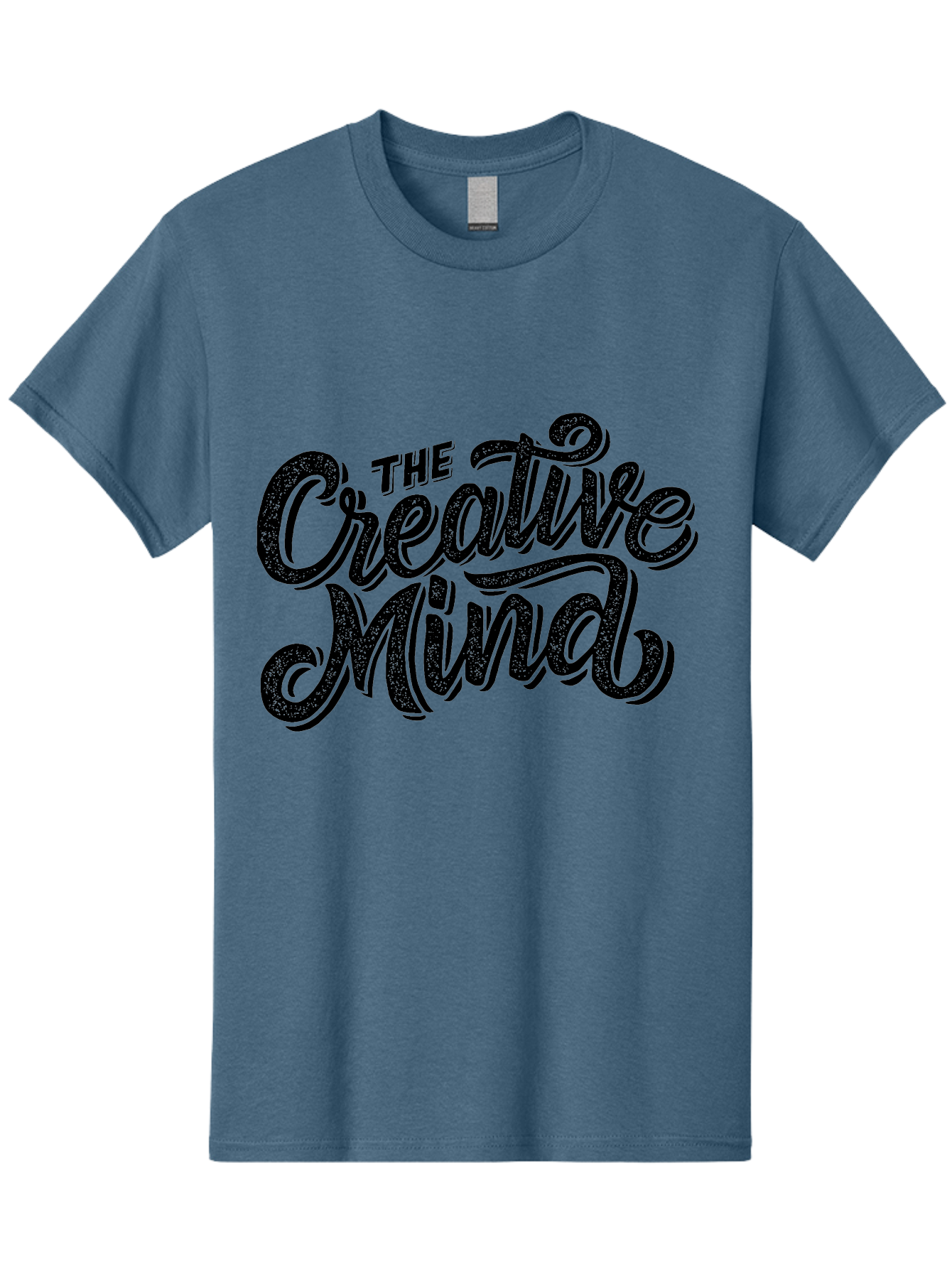 The-Creative-Mind Men'S Graphic Tee, 100% Cotton, Comfortable Casual Summer Wear, Machine Washable, Creative Thinking, Artistic Expression, Imagination, Inspiration, Motivational Quote, Artistic Typography, Creative Design Aab254