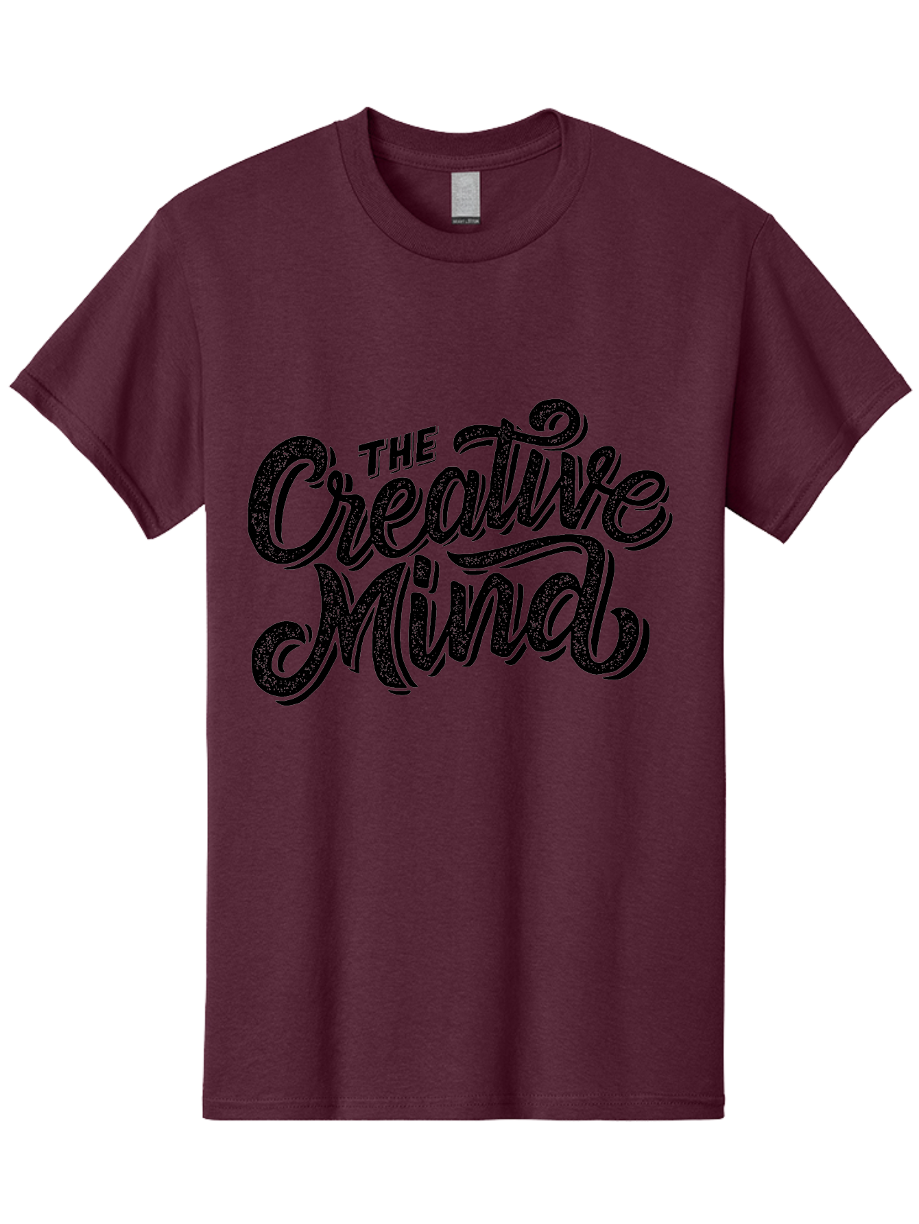 The-Creative-Mind Men'S Graphic Tee, 100% Cotton, Comfortable Casual Summer Wear, Machine Washable, Creative Thinking, Artistic Expression, Imagination, Inspiration, Motivational Quote, Artistic Typography, Creative Design Aab254