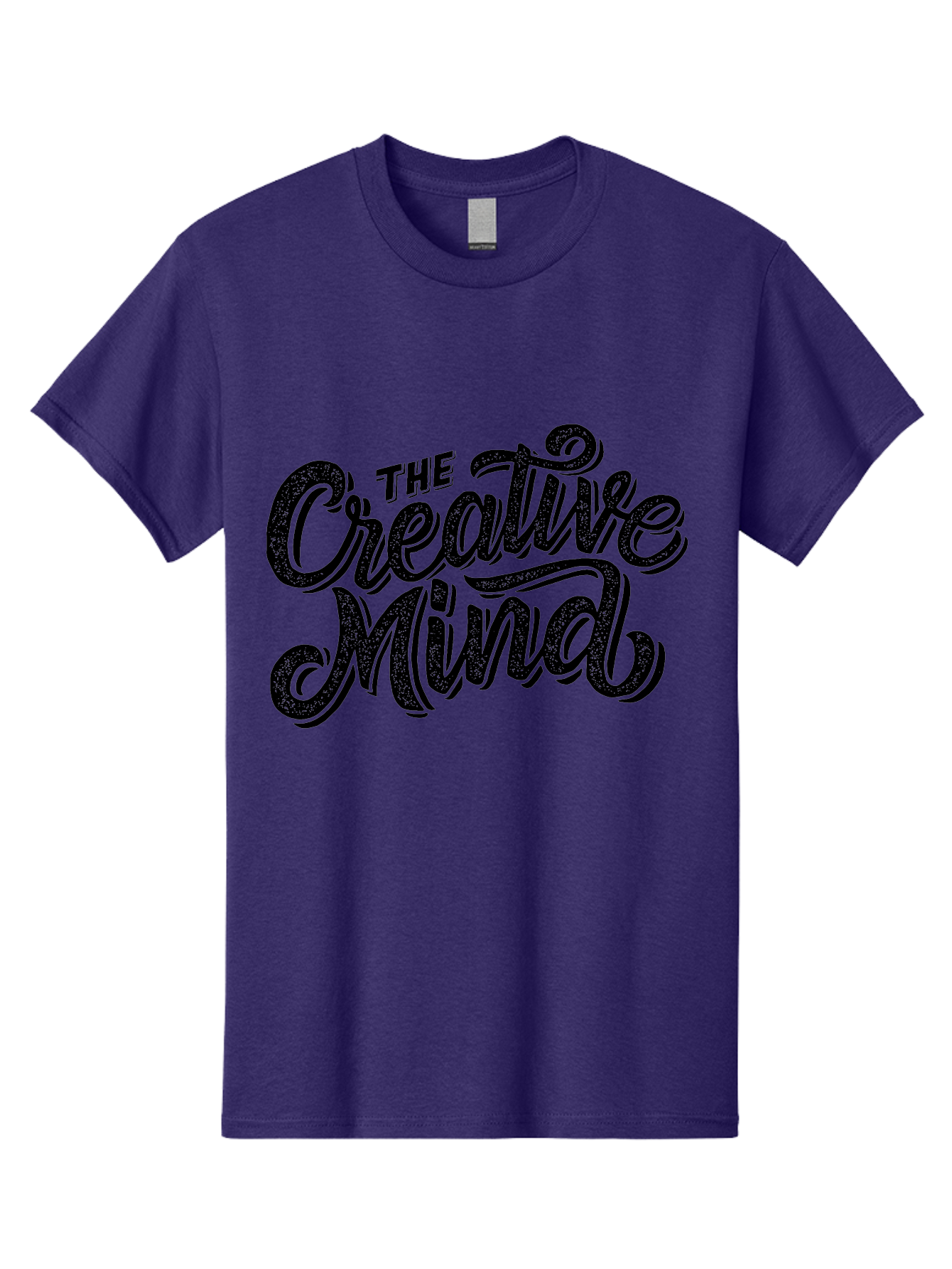 The-Creative-Mind Men'S Graphic Tee, 100% Cotton, Comfortable Casual Summer Wear, Machine Washable, Creative Thinking, Artistic Expression, Imagination, Inspiration, Motivational Quote, Artistic Typography, Creative Design Aab254