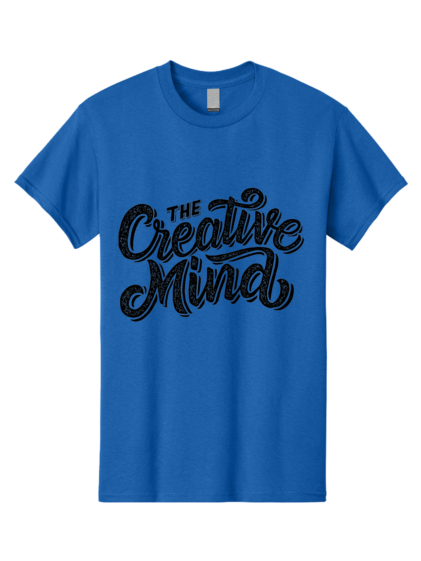 The-Creative-Mind Men'S Graphic Tee, 100% Cotton, Comfortable Casual Summer Wear, Machine Washable, Creative Thinking, Artistic Expression, Imagination, Inspiration, Motivational Quote, Artistic Typography, Creative Design Aab254