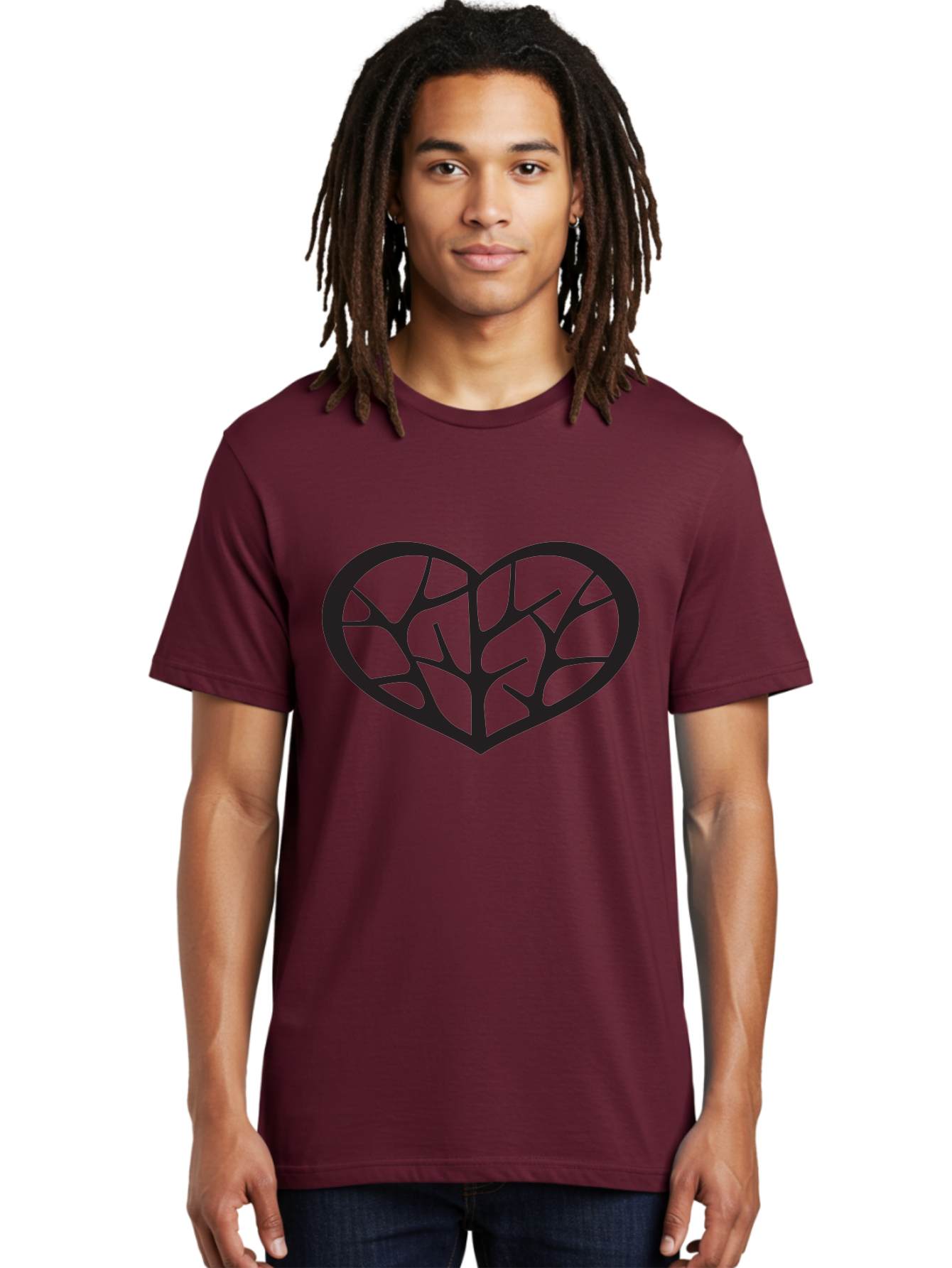 Brain-Heart Men'S Graphic Tee, 100% Cotton, Comfortable Casual Summer Wear, Machine Washable, Brain And Heart, Love And Intelligence, Harmony, Unity, Creativity, Brain-Heart Connection, Heart-Brain Balance, Emotional Intelligence Aab258