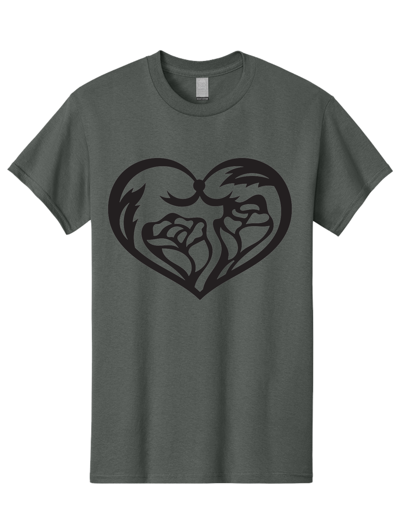 Clenched-Fists-Heart Men'S Graphic Tee, 100% Cotton, Comfortable Casual Summer Wear, Machine Washable, Clenched Fists, Heart Symbol, Strength, Power Symbol, Boxing Gloves, Aggression, Boxing Inspiration, Heart Art, Fist Bump Symbol, Aab260