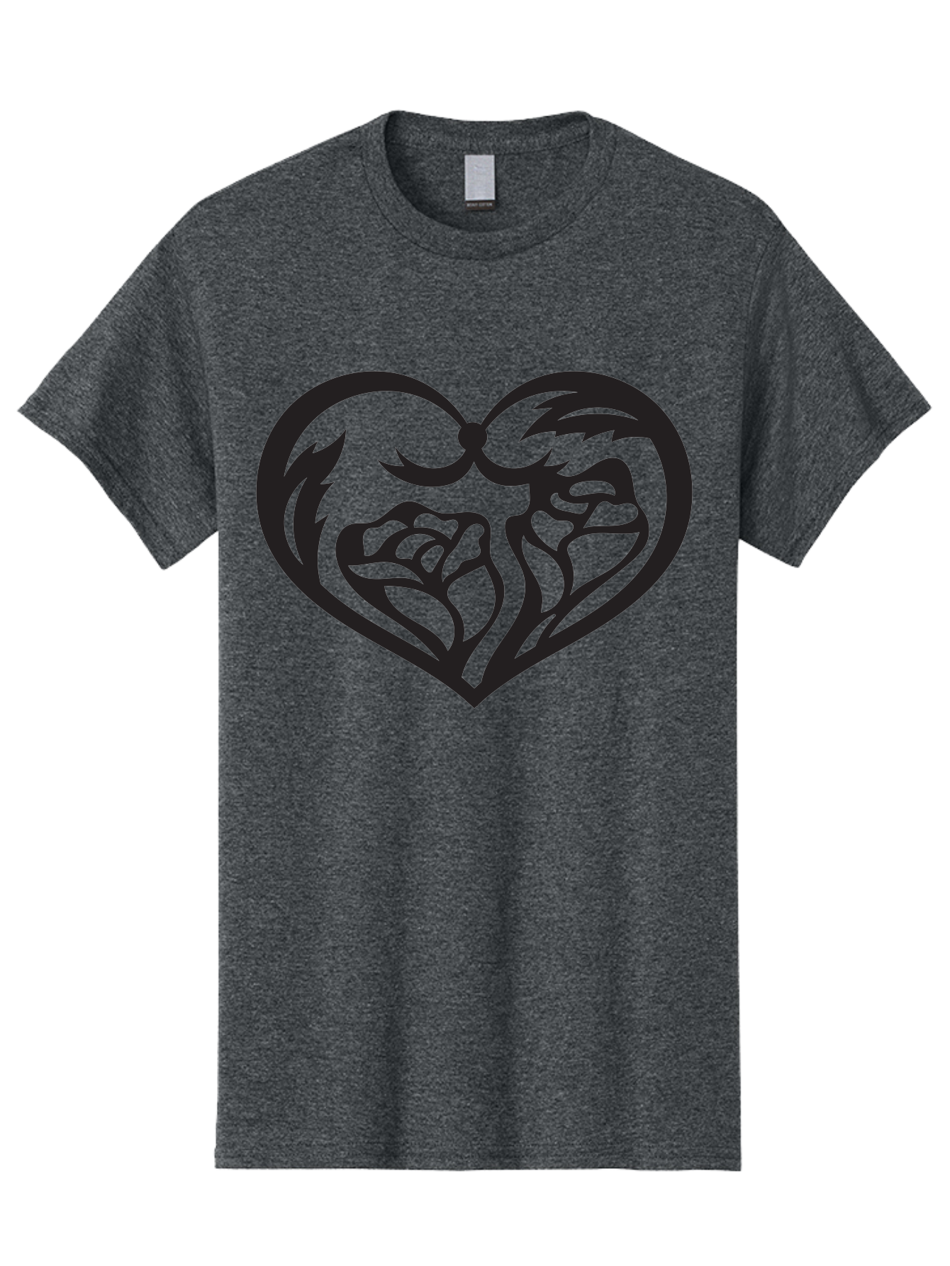 Clenched-Fists-Heart Men'S Graphic Tee, 100% Cotton, Comfortable Casual Summer Wear, Machine Washable, Clenched Fists, Heart Symbol, Strength, Power Symbol, Boxing Gloves, Aggression, Boxing Inspiration, Heart Art, Fist Bump Symbol, Aab260