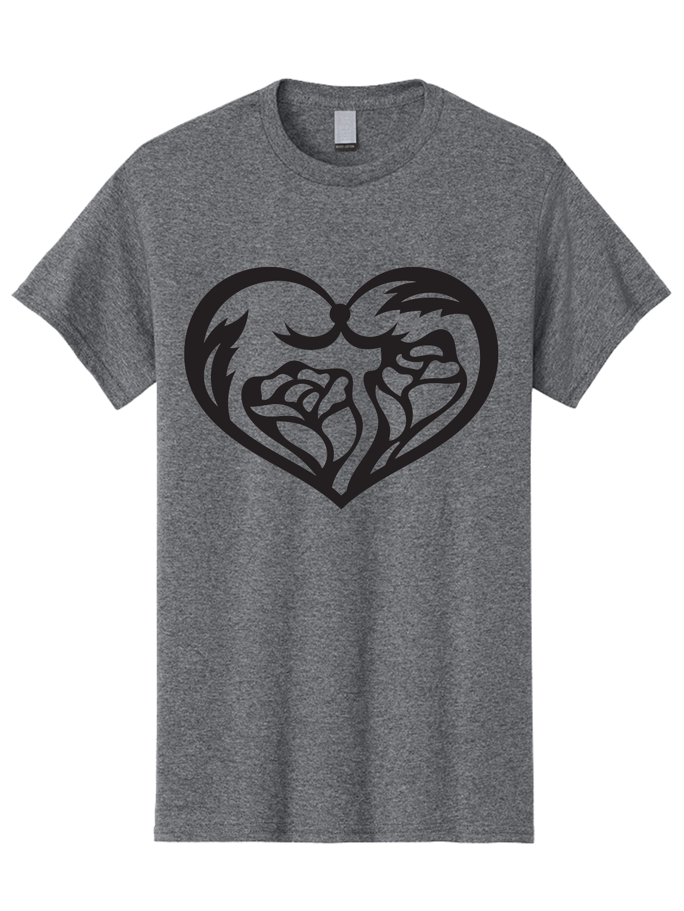 Clenched-Fists-Heart Men'S Graphic Tee, 100% Cotton, Comfortable Casual Summer Wear, Machine Washable, Clenched Fists, Heart Symbol, Strength, Power Symbol, Boxing Gloves, Aggression, Boxing Inspiration, Heart Art, Fist Bump Symbol, Aab260