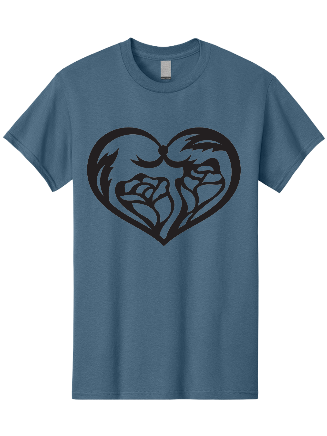 Clenched-Fists-Heart Men'S Graphic Tee, 100% Cotton, Comfortable Casual Summer Wear, Machine Washable, Clenched Fists, Heart Symbol, Strength, Power Symbol, Boxing Gloves, Aggression, Boxing Inspiration, Heart Art, Fist Bump Symbol, Aab260
