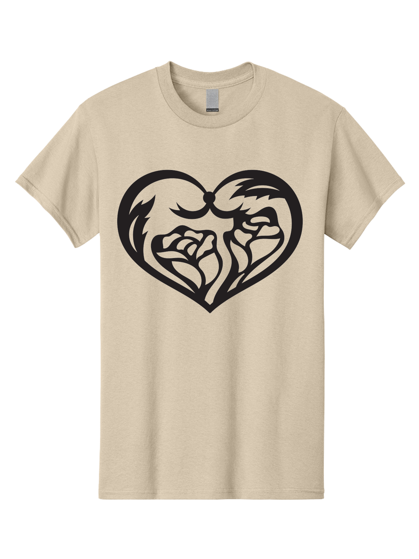 Clenched-Fists-Heart Men'S Graphic Tee, 100% Cotton, Comfortable Casual Summer Wear, Machine Washable, Clenched Fists, Heart Symbol, Strength, Power Symbol, Boxing Gloves, Aggression, Boxing Inspiration, Heart Art, Fist Bump Symbol, Aab260
