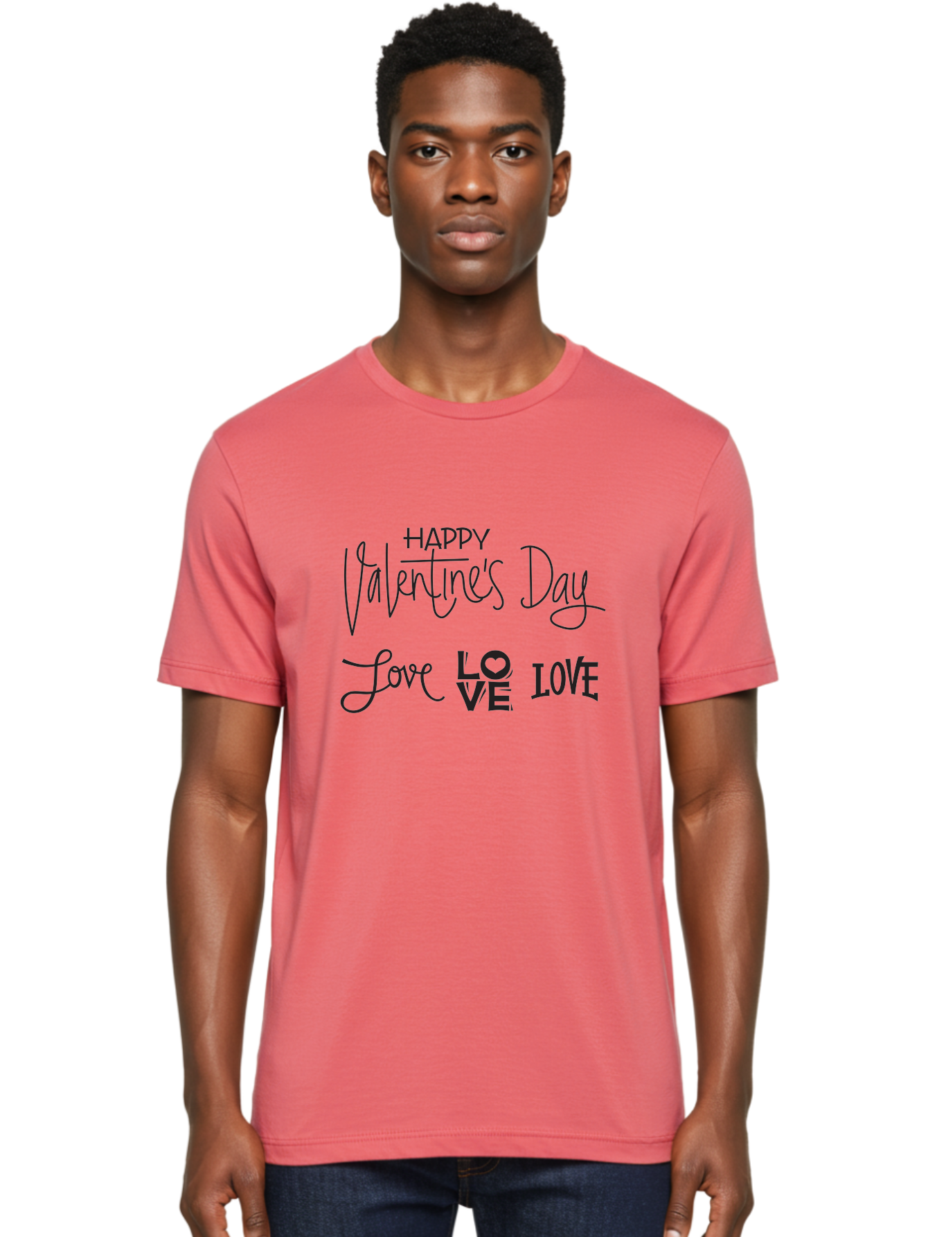 Happy-Valentine-S-Day-1 Men'S Graphic Tee, 100% Cotton, Comfortable Casual Summer Wear, Machine Washable, Happy Valentines Day, Love Messages, Valentines Day Wishes, Love Quotes, Valentines Day Greetings, Romantic Wishes, Love Expression Aab271