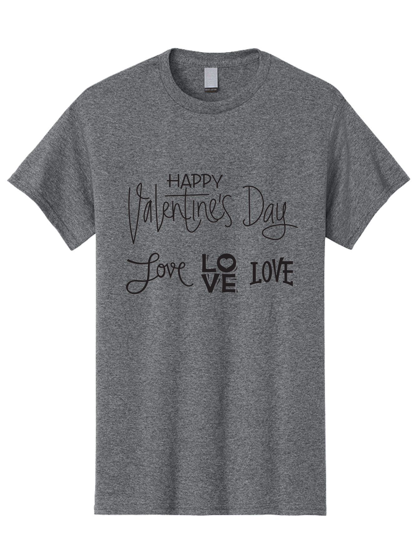 Happy-Valentine-S-Day-1 Men'S Graphic Tee, 100% Cotton, Comfortable Casual Summer Wear, Machine Washable, Happy Valentines Day, Love Messages, Valentines Day Wishes, Love Quotes, Valentines Day Greetings, Romantic Wishes, Love Expression Aab271
