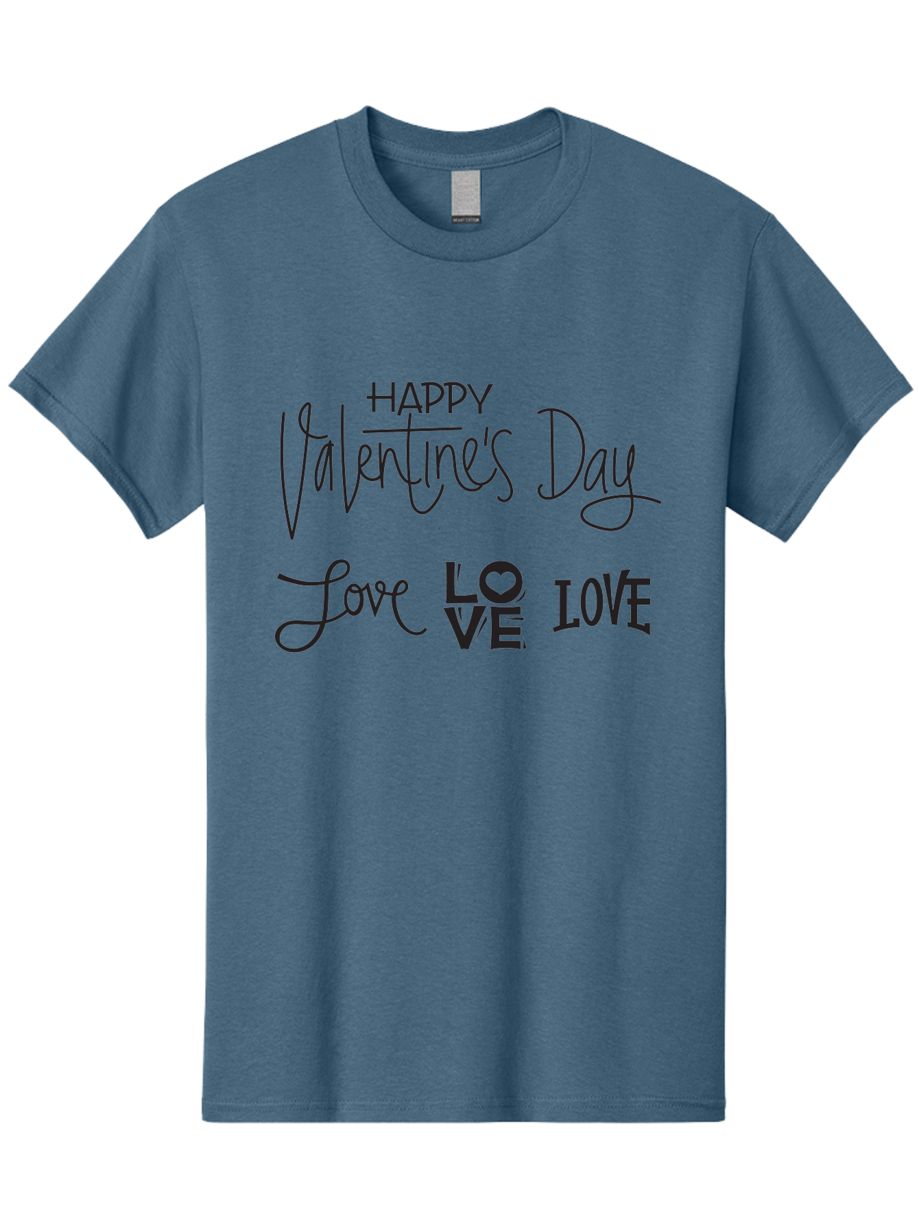 Happy-Valentine-S-Day-1 Men'S Graphic Tee, 100% Cotton, Comfortable Casual Summer Wear, Machine Washable, Happy Valentines Day, Love Messages, Valentines Day Wishes, Love Quotes, Valentines Day Greetings, Romantic Wishes, Love Expression Aab271