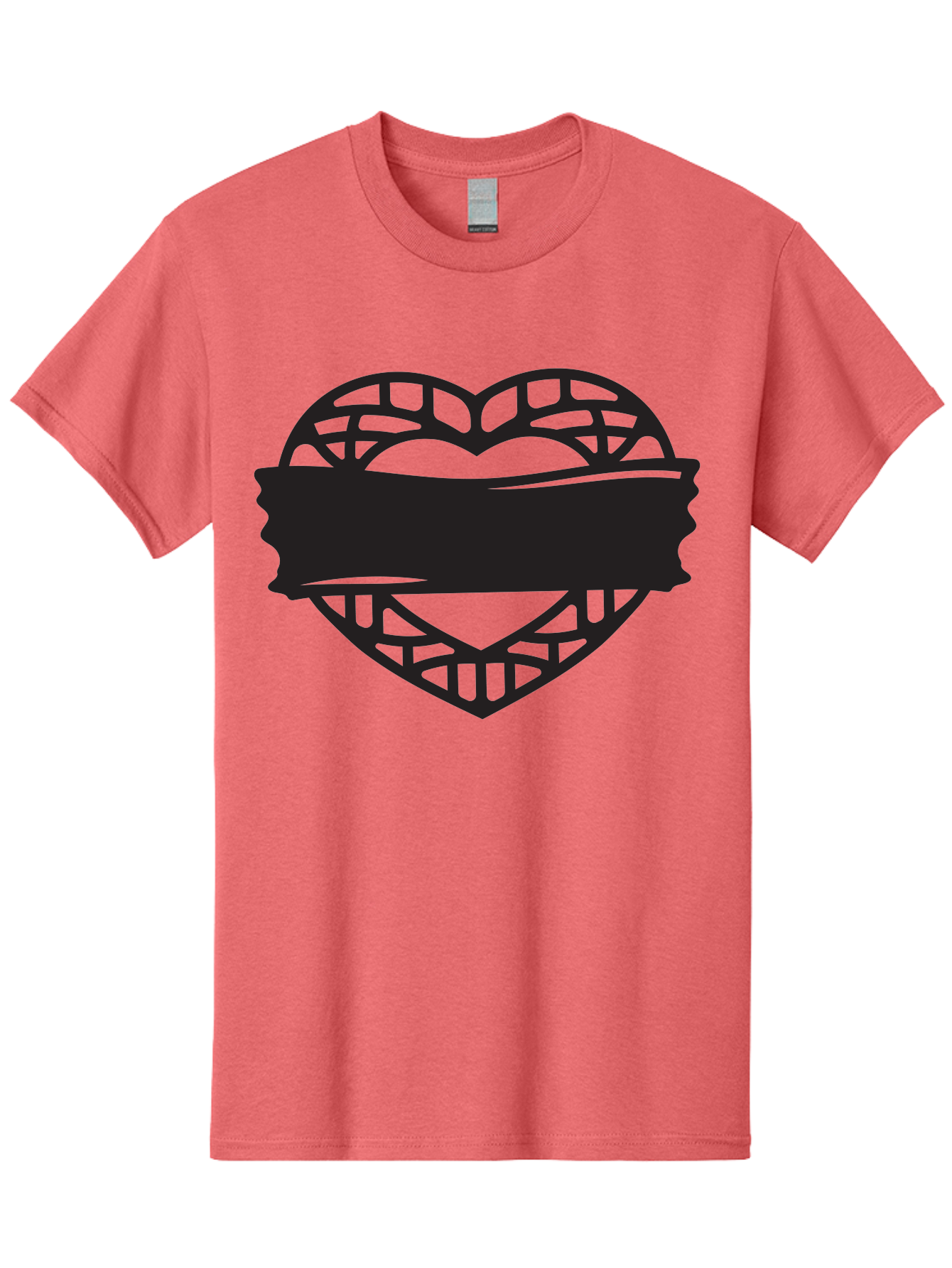 Heart-With-Duct-Tape Men'S Graphic Tee, 100% Cotton, Comfortable Casual Summer Wear, Machine Washable, Heart Shape, Intricate Design, Muzzled Heart, Love Symbol, Decorative Art, Symbolic Representation, Heart Pattern Aab281
